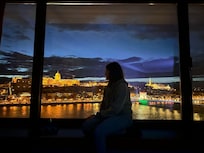 Vista desde la ventana extraordinaria y emocionante