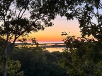 Sunset view from deck