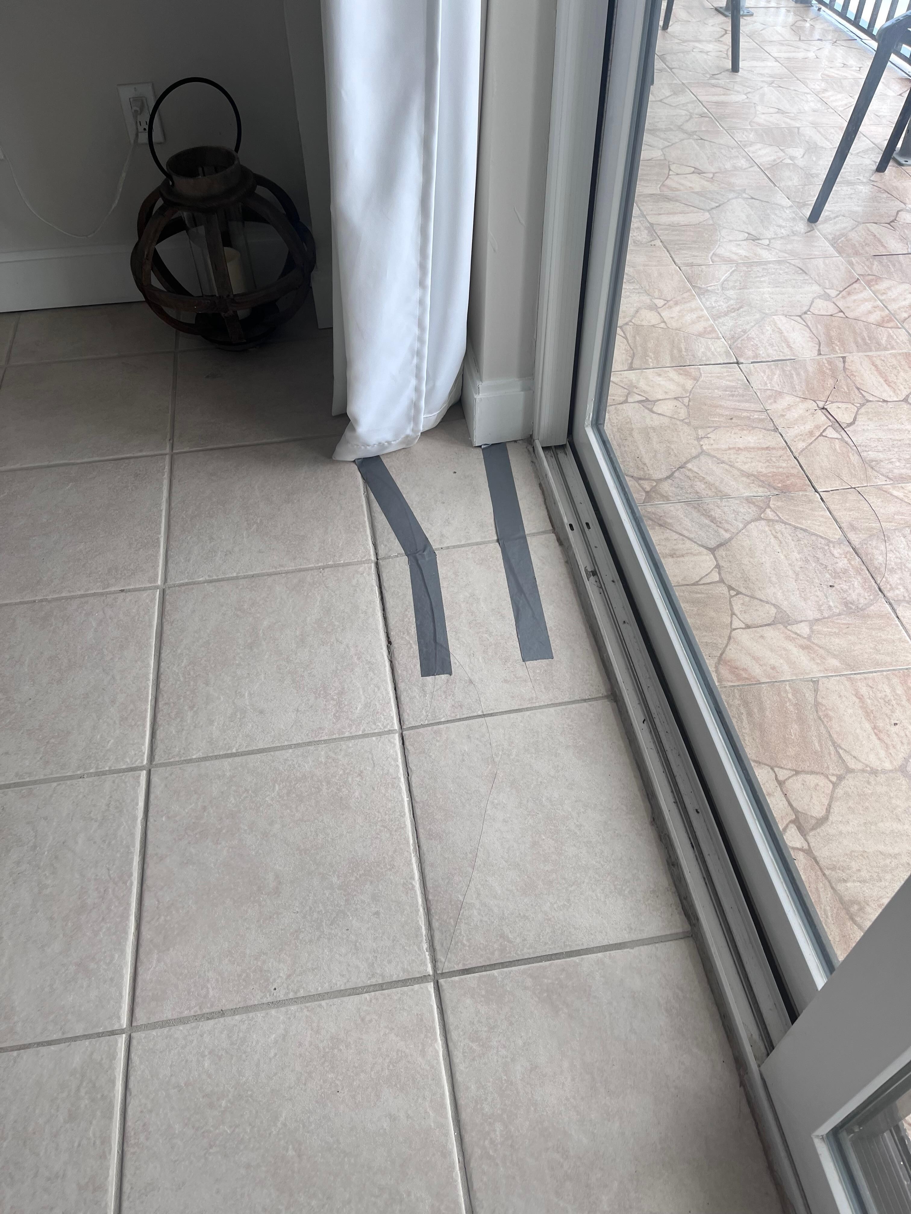Broken tiles 