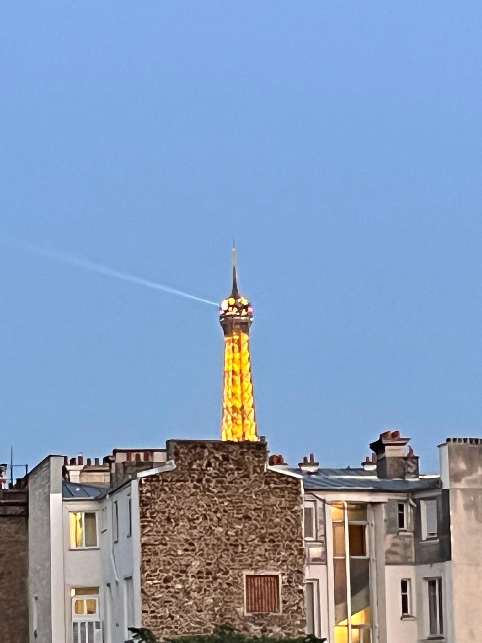 Eiffel Tower from patio