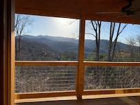 The porch is huge and the view is breathtaking!