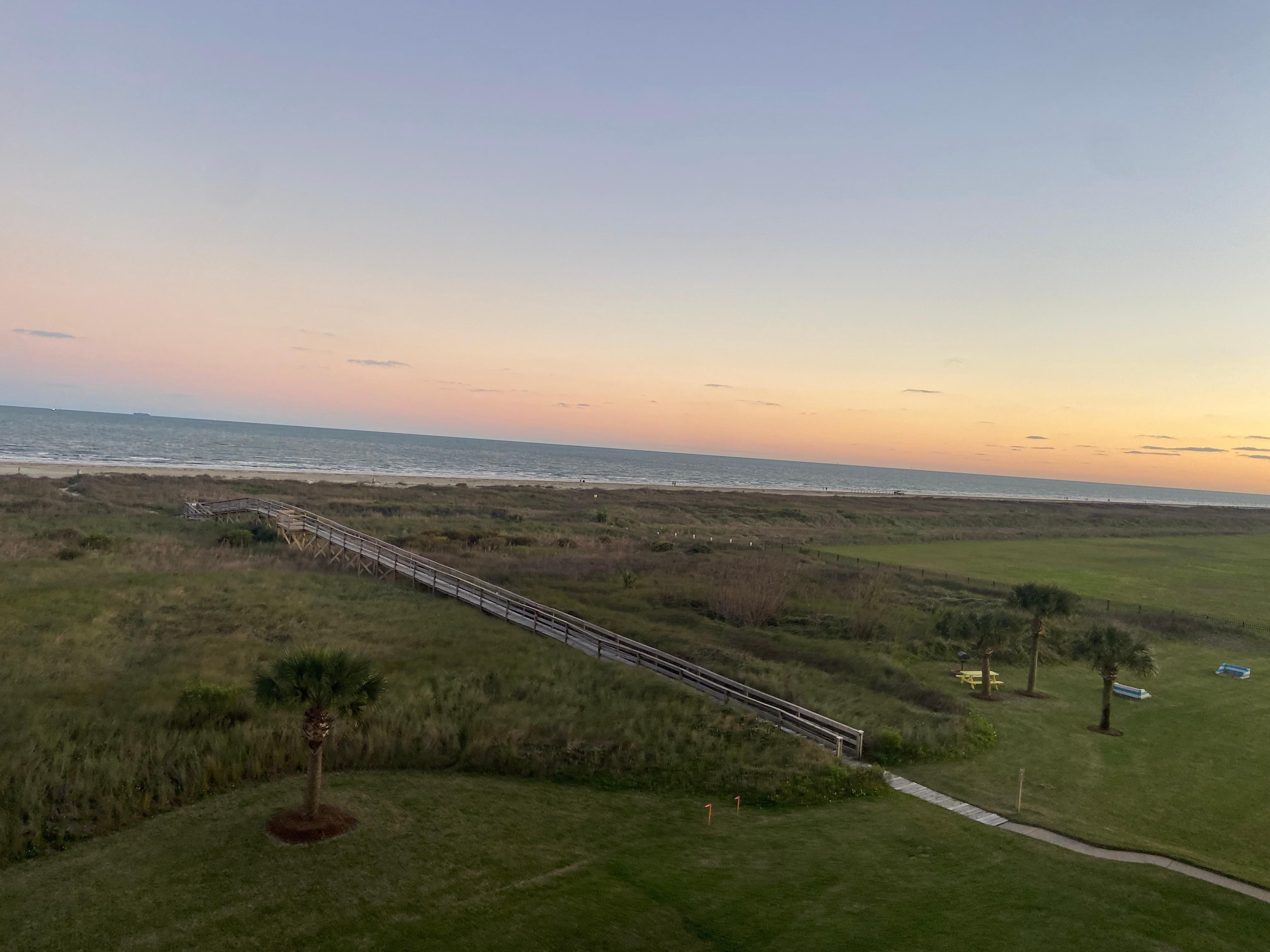 Sunset from the balcony 