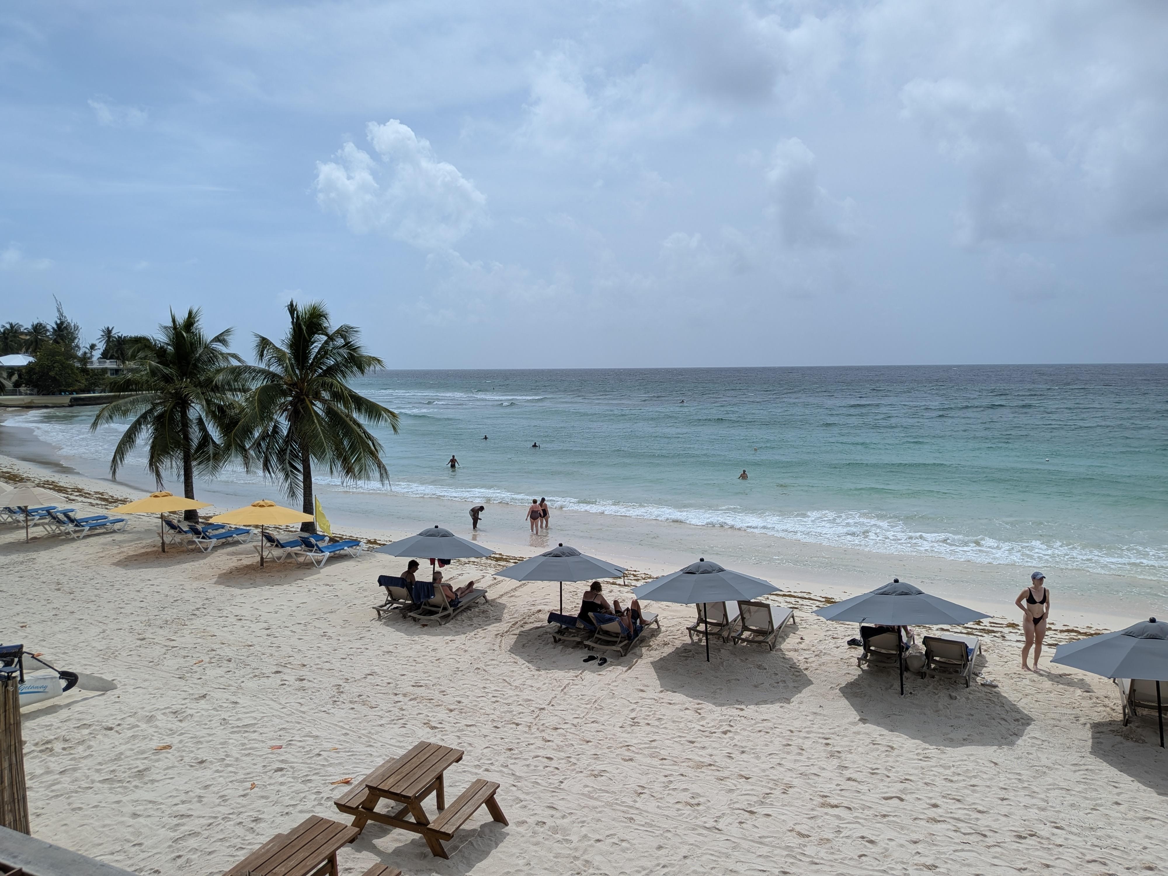 Beach front room view