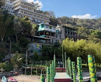 View of hotel from the dock