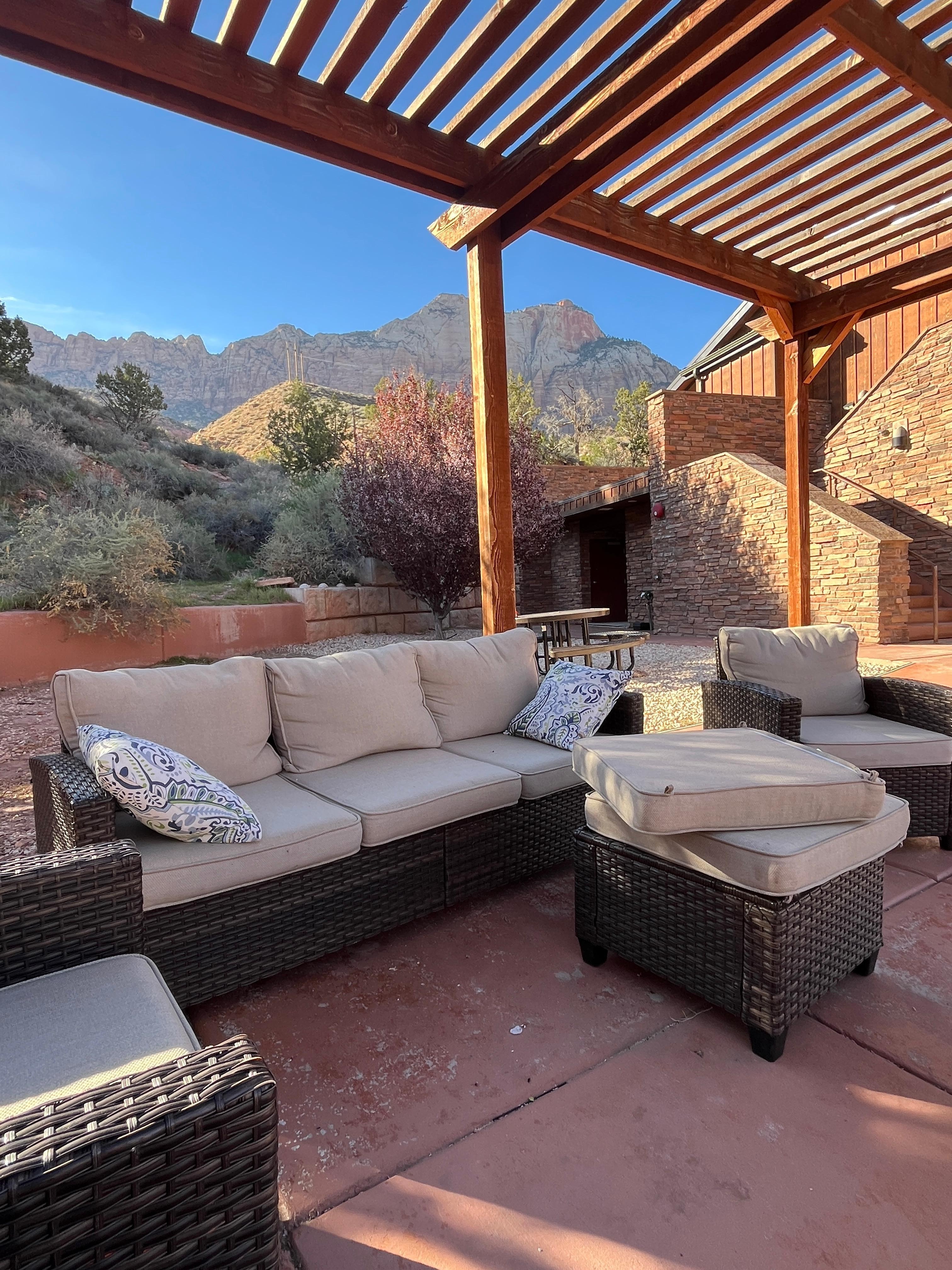 Outdoor sitting area