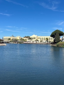 View of the hotel from the hotel gardens
