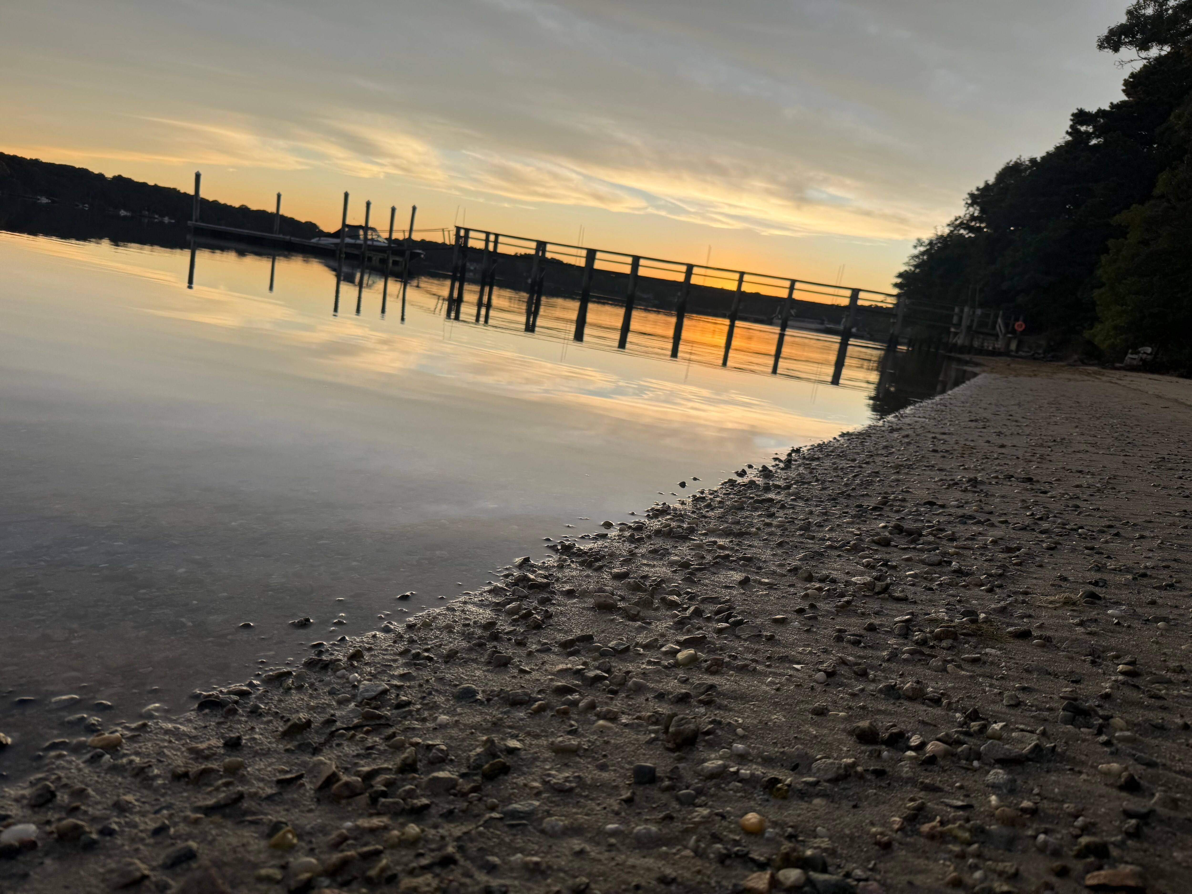 Nice sunset views at the pond
