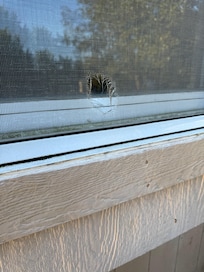 Holes in screens. Not a big issue except we had to open windows to stay in 87 degree house.