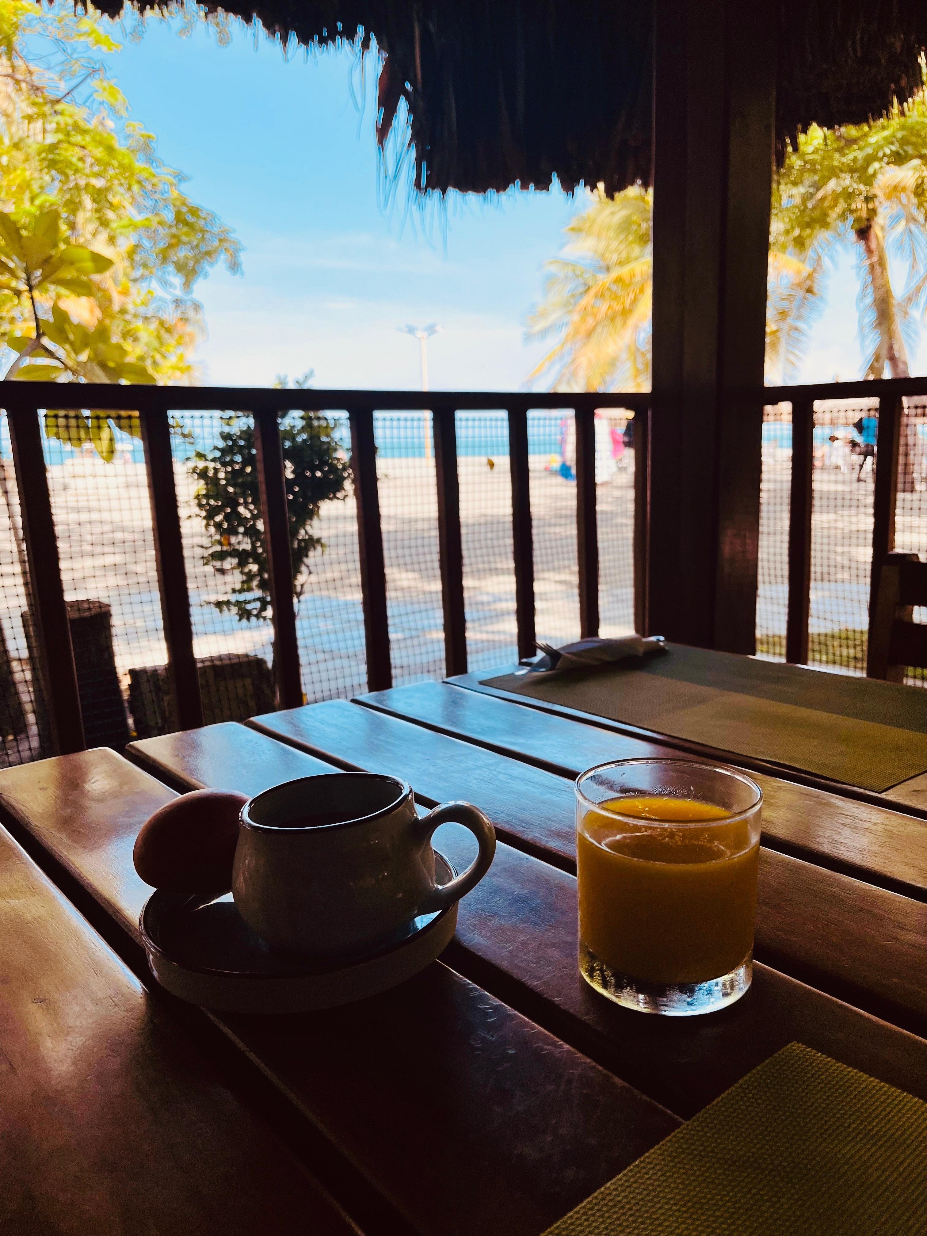 View from breakfast area