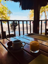 View from breakfast area