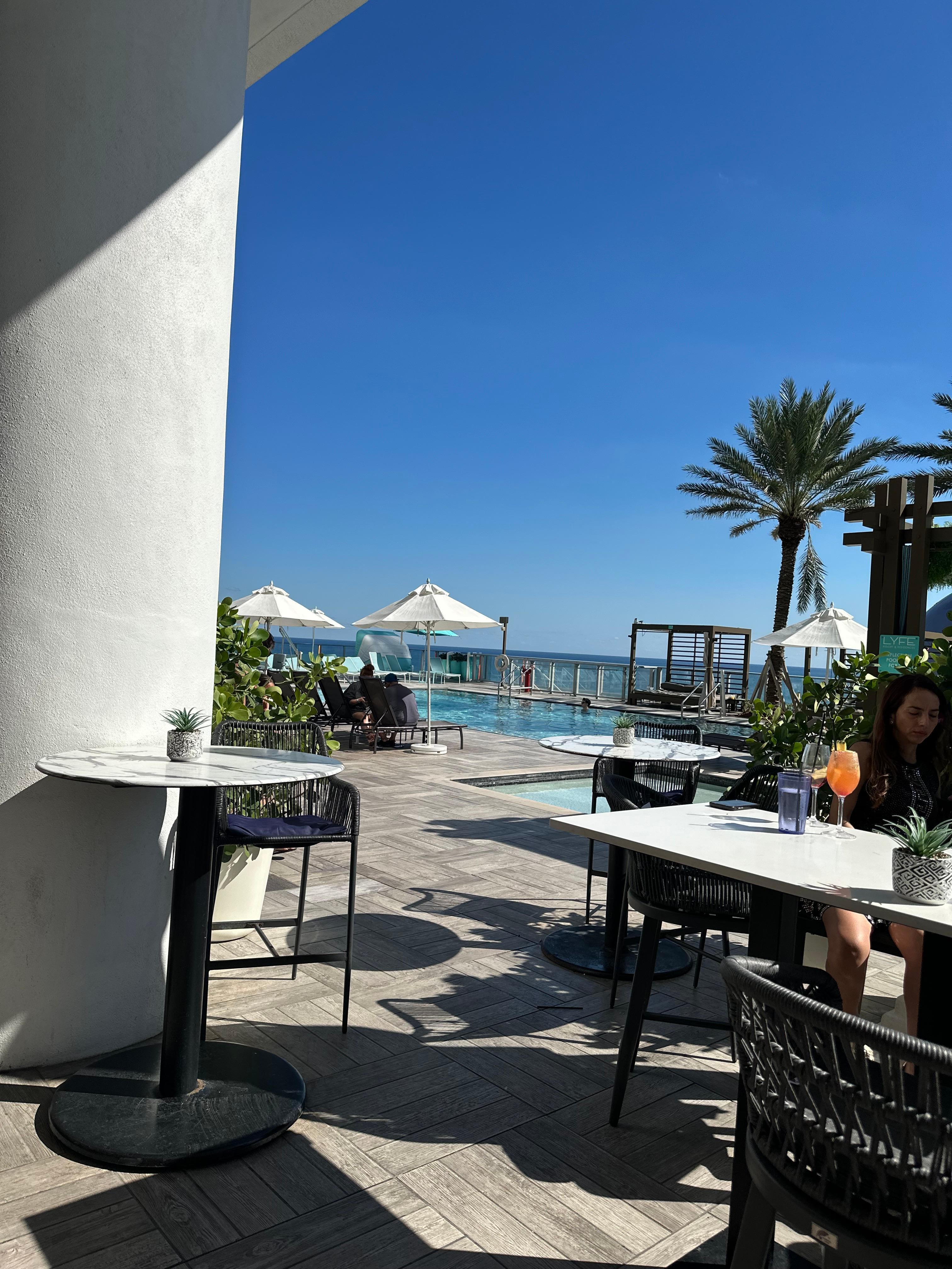 Roof Top Bar & Pool. 