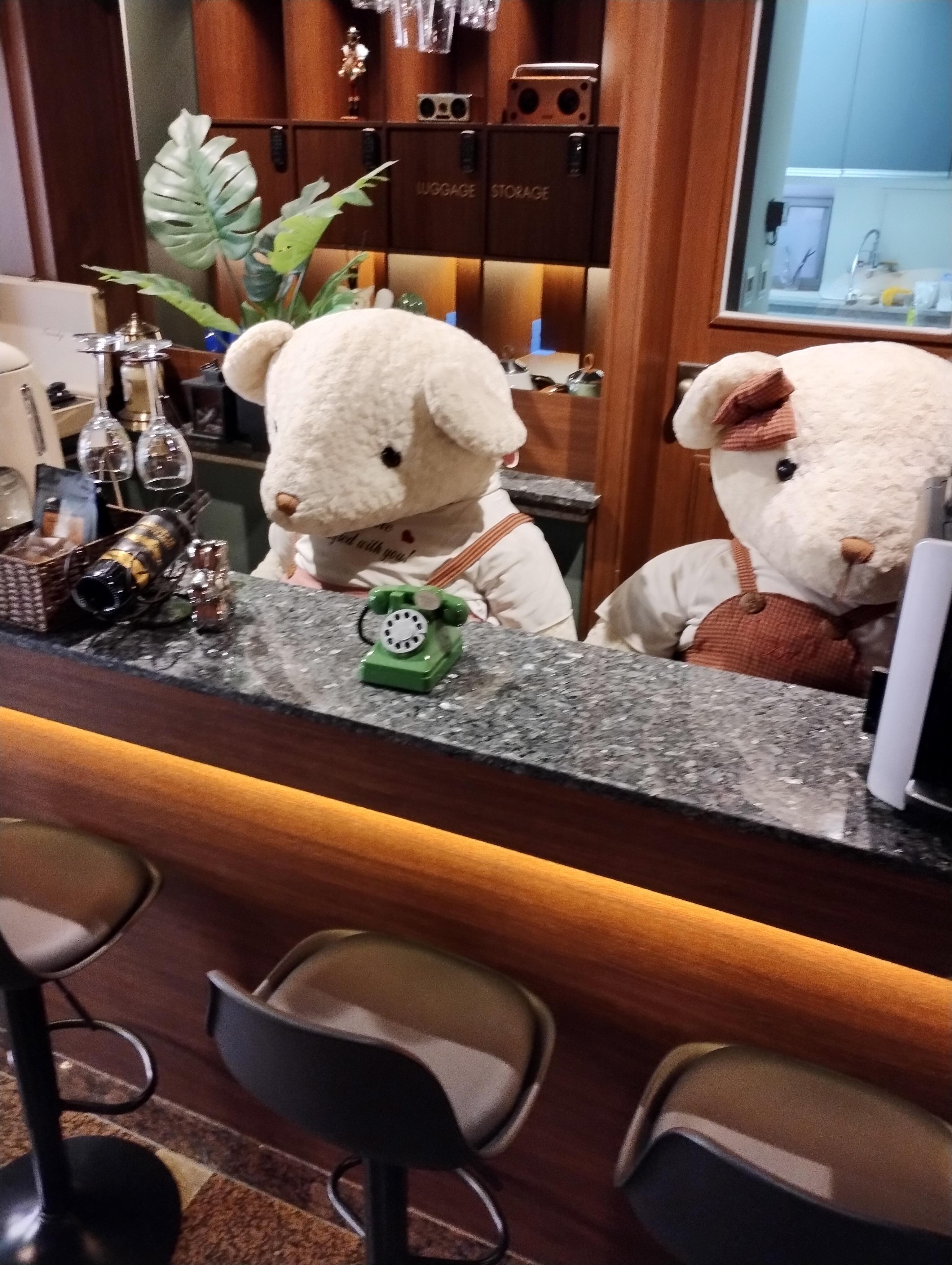 The hotel's receptionists.