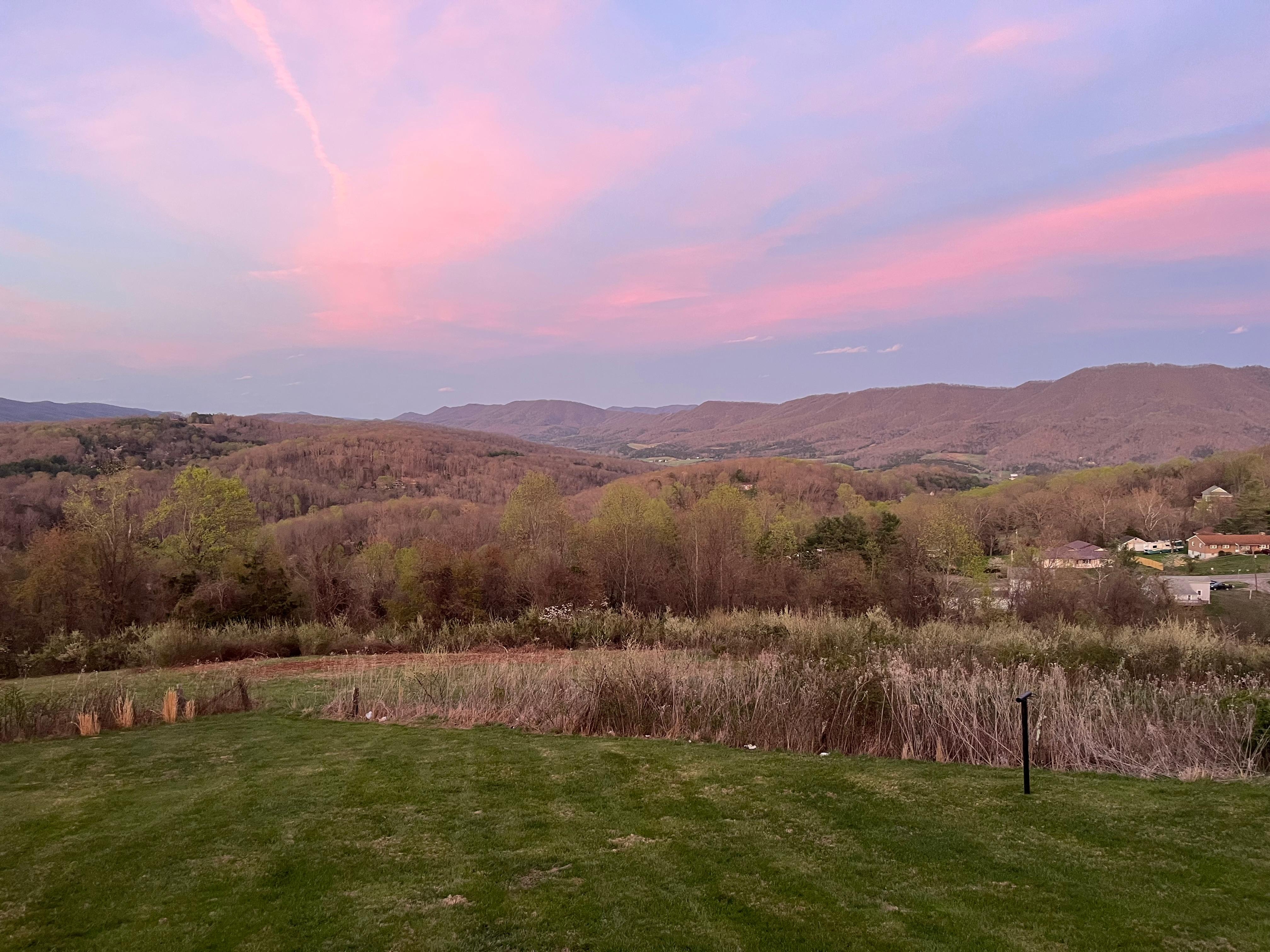 Evening sky off the deck 