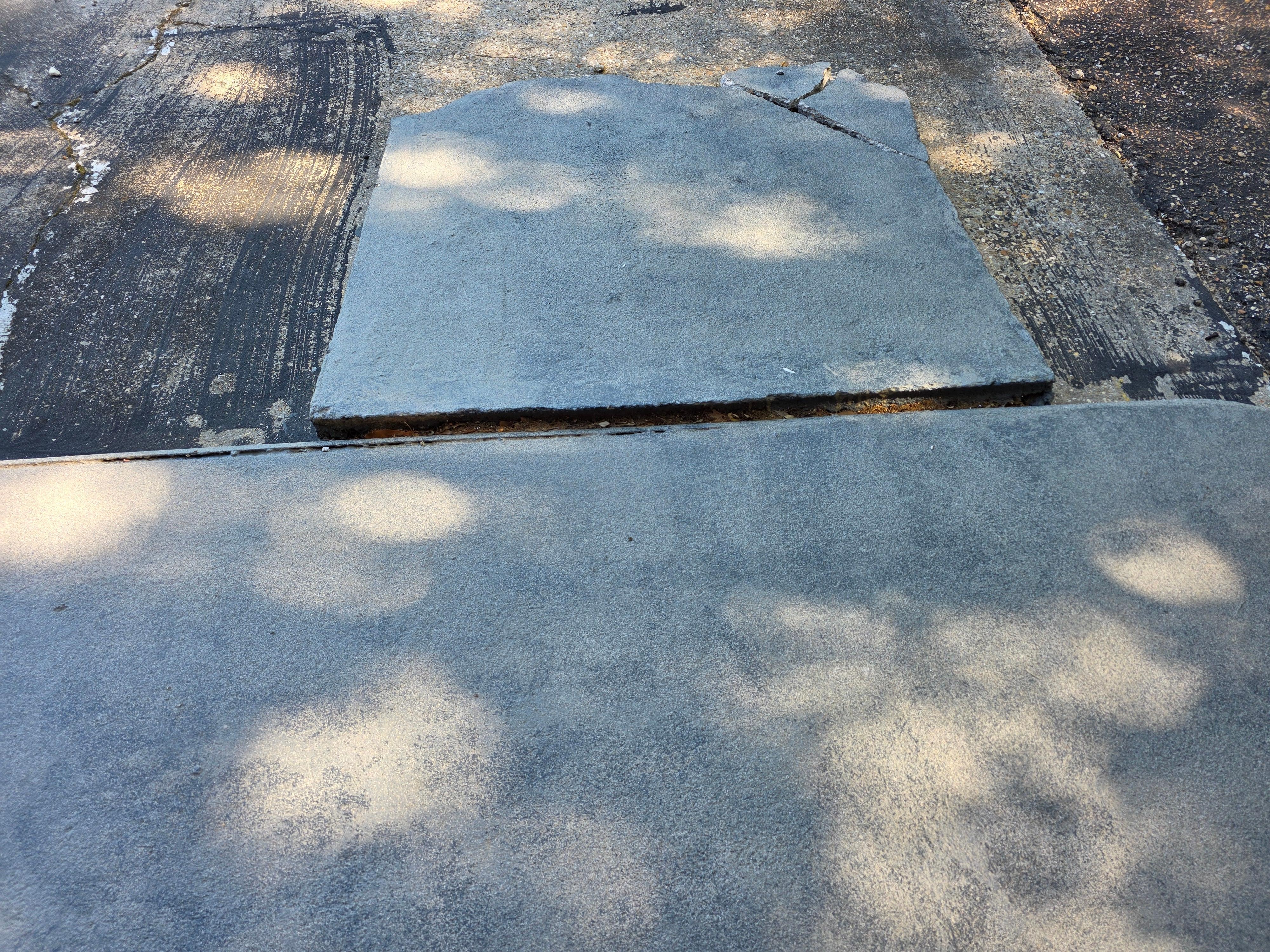 Top of ramp from parking to porch 