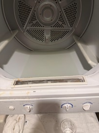 Water pooling in clothes dryer