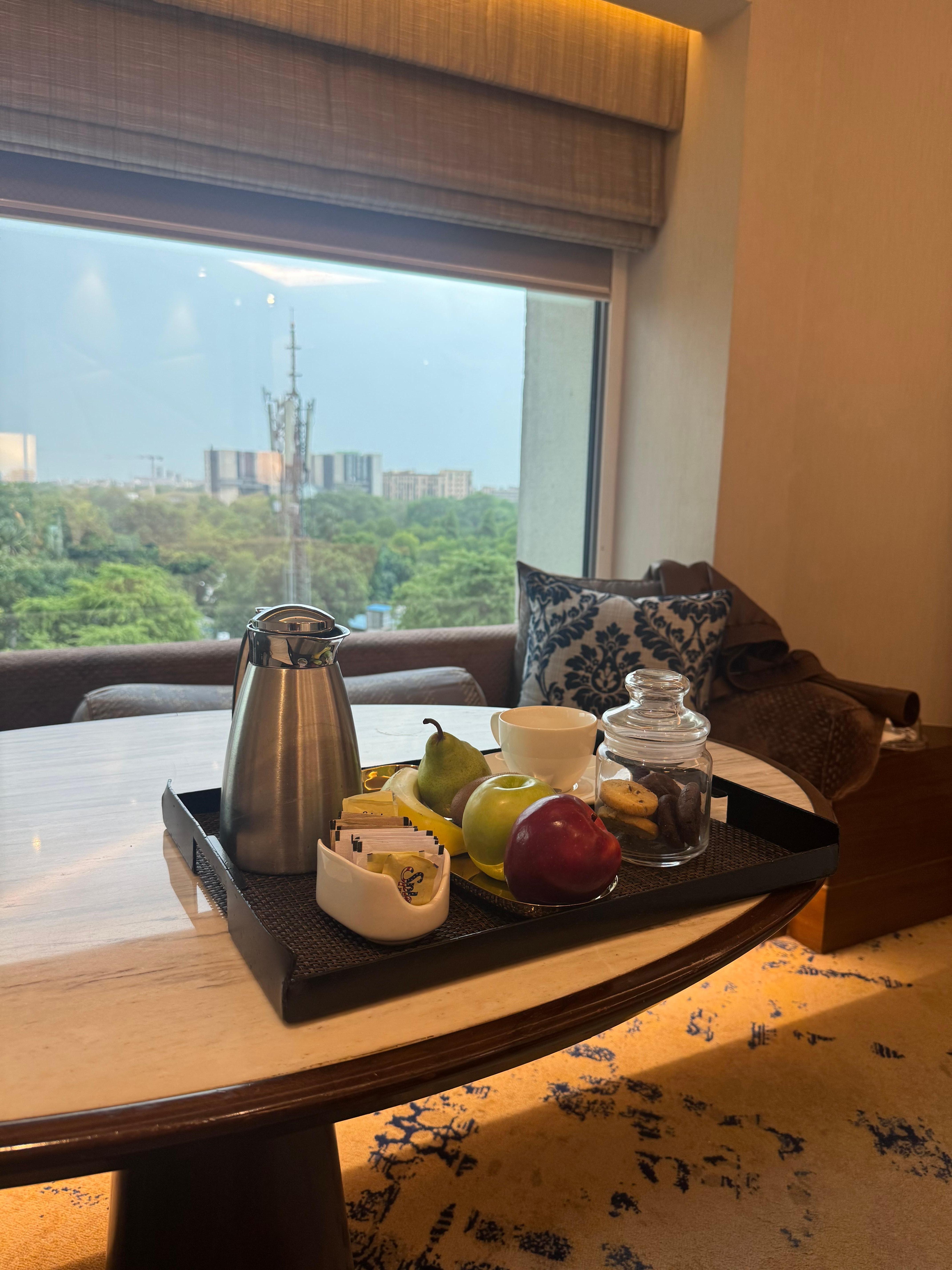 Fruits and tea we received complimentary