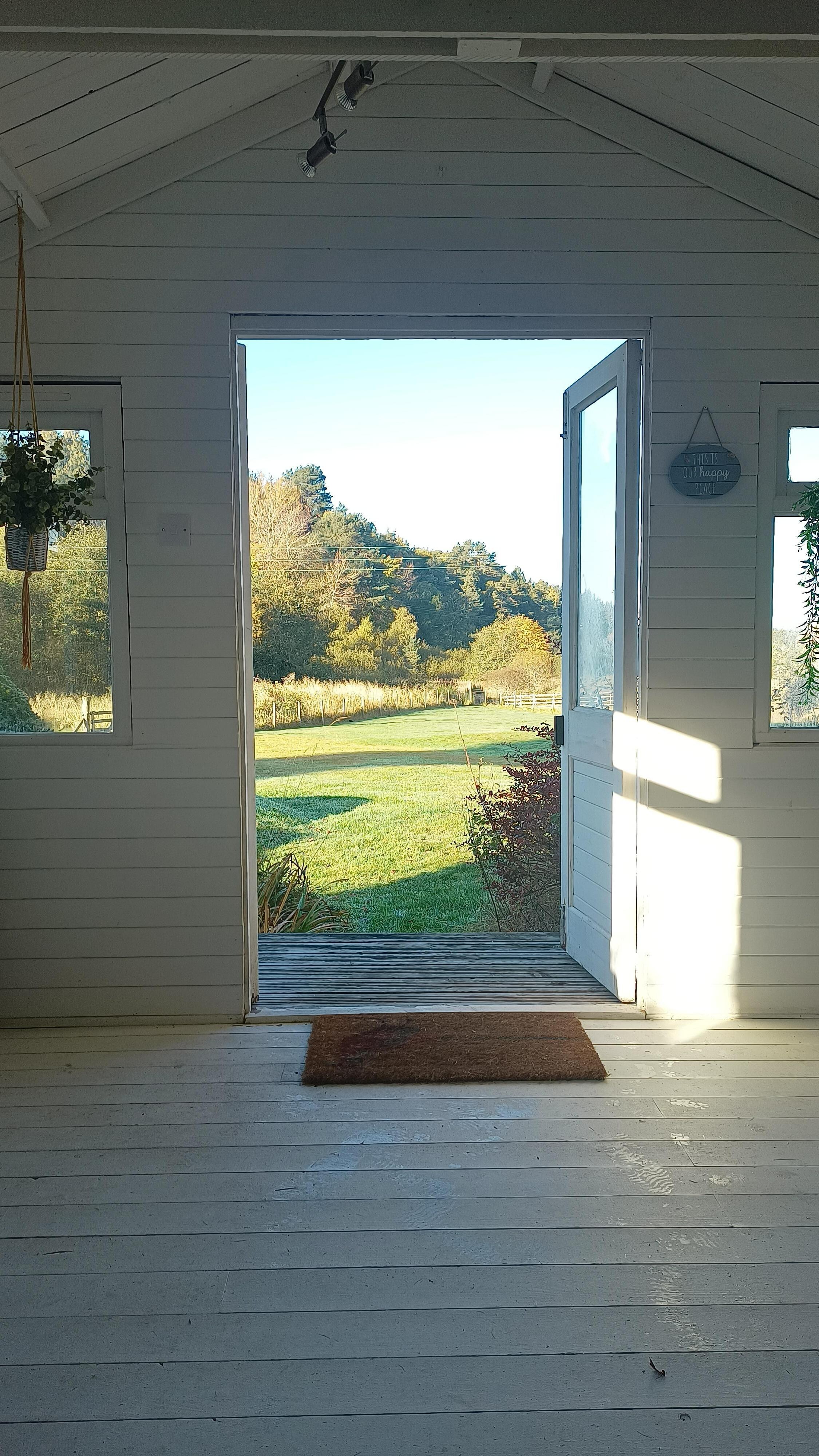 View from summerhouse