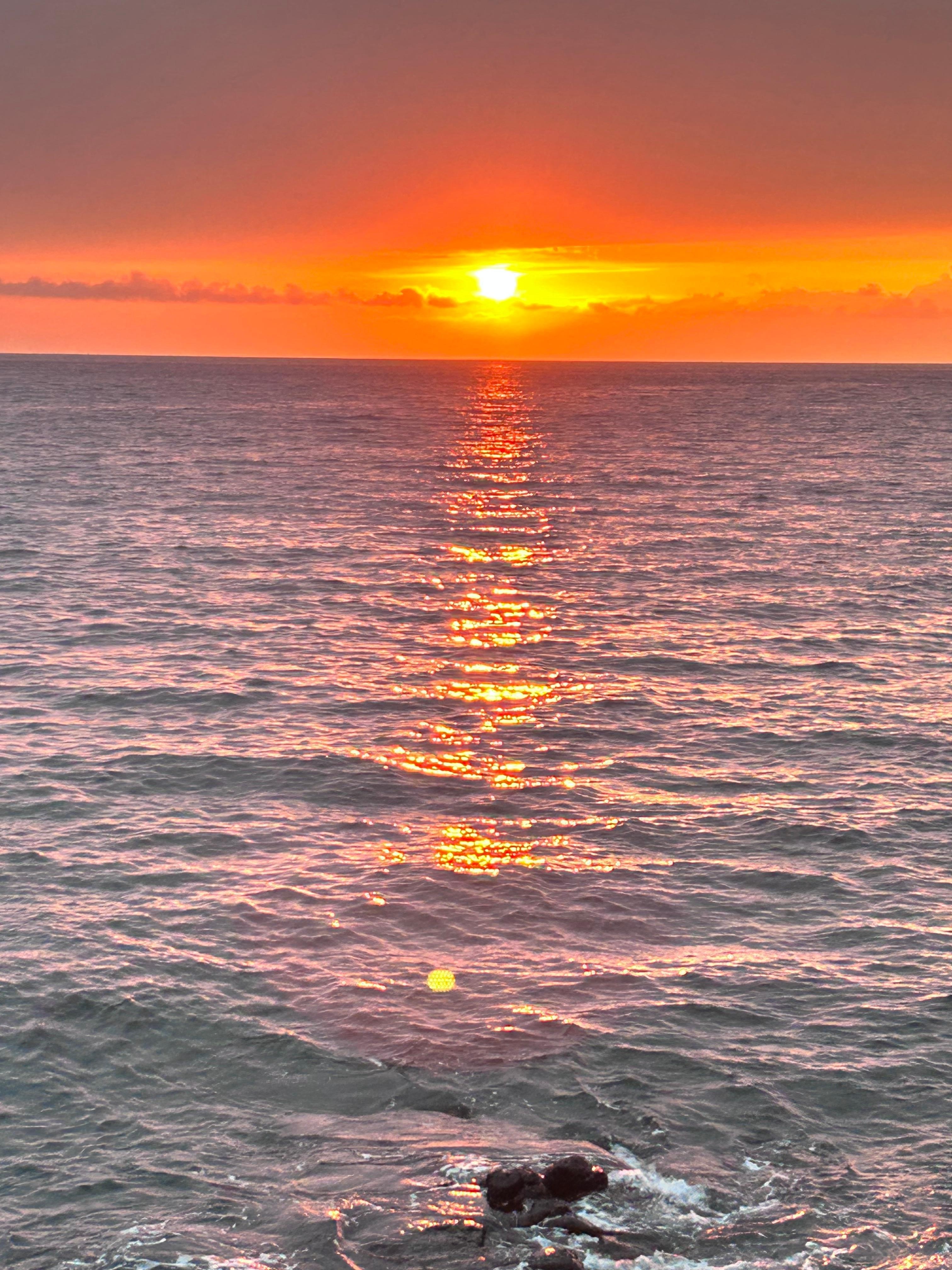 From the deck of the house.