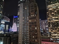 Vue que nous avions de notre chambre.