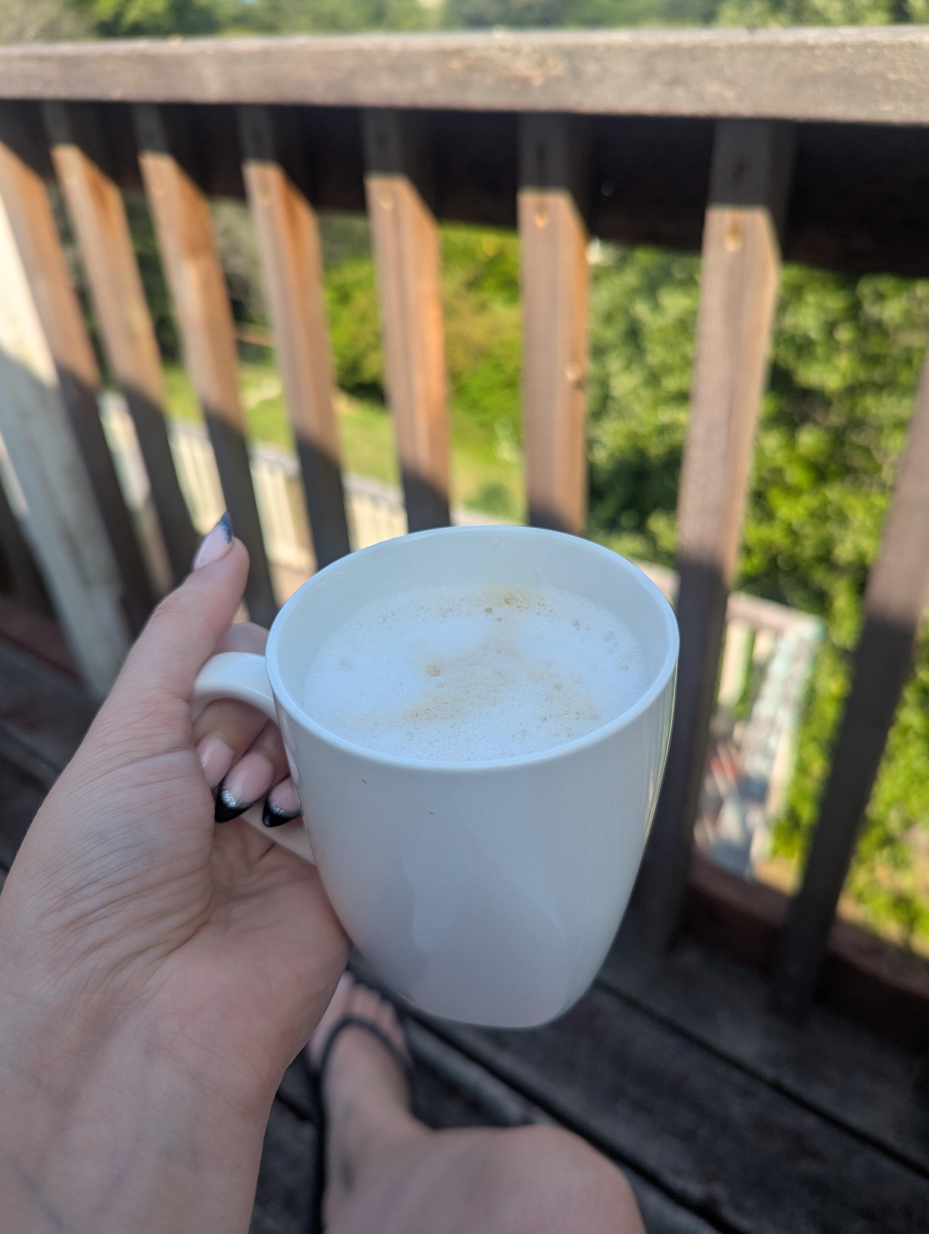 Coffee on the top deck