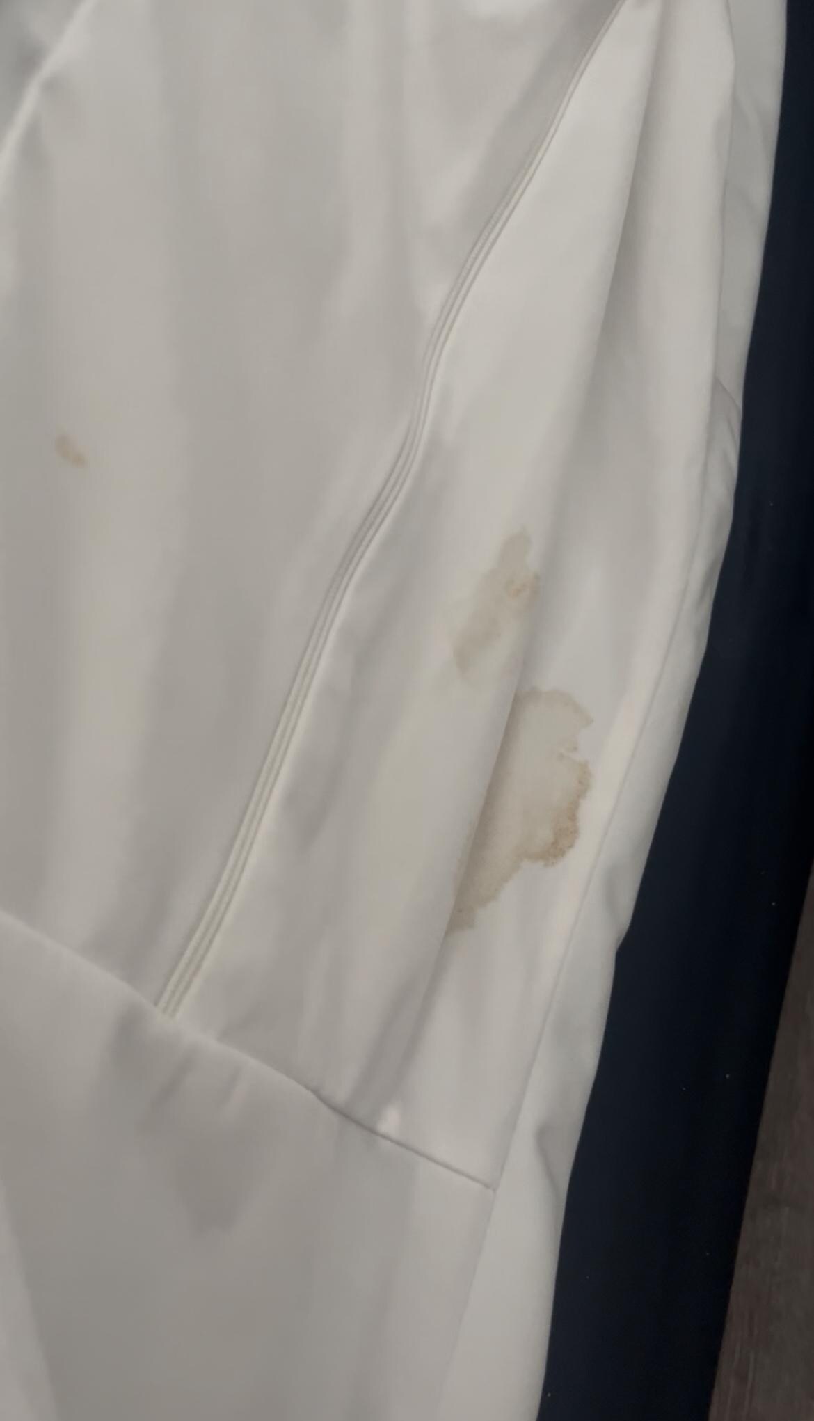Piss and blood stains