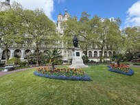 The hotel from Whitehall Gardens.