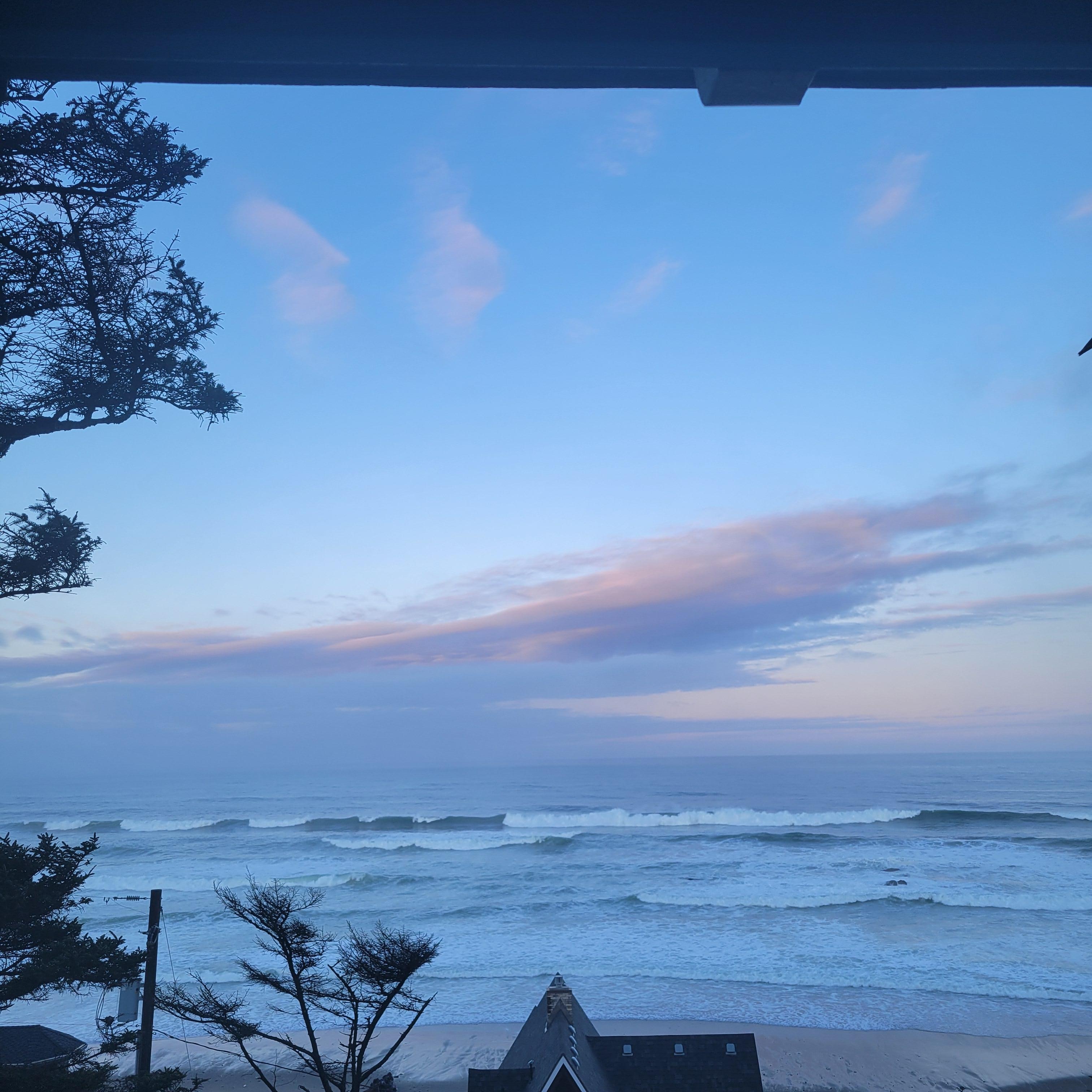 View from main floor bedroom