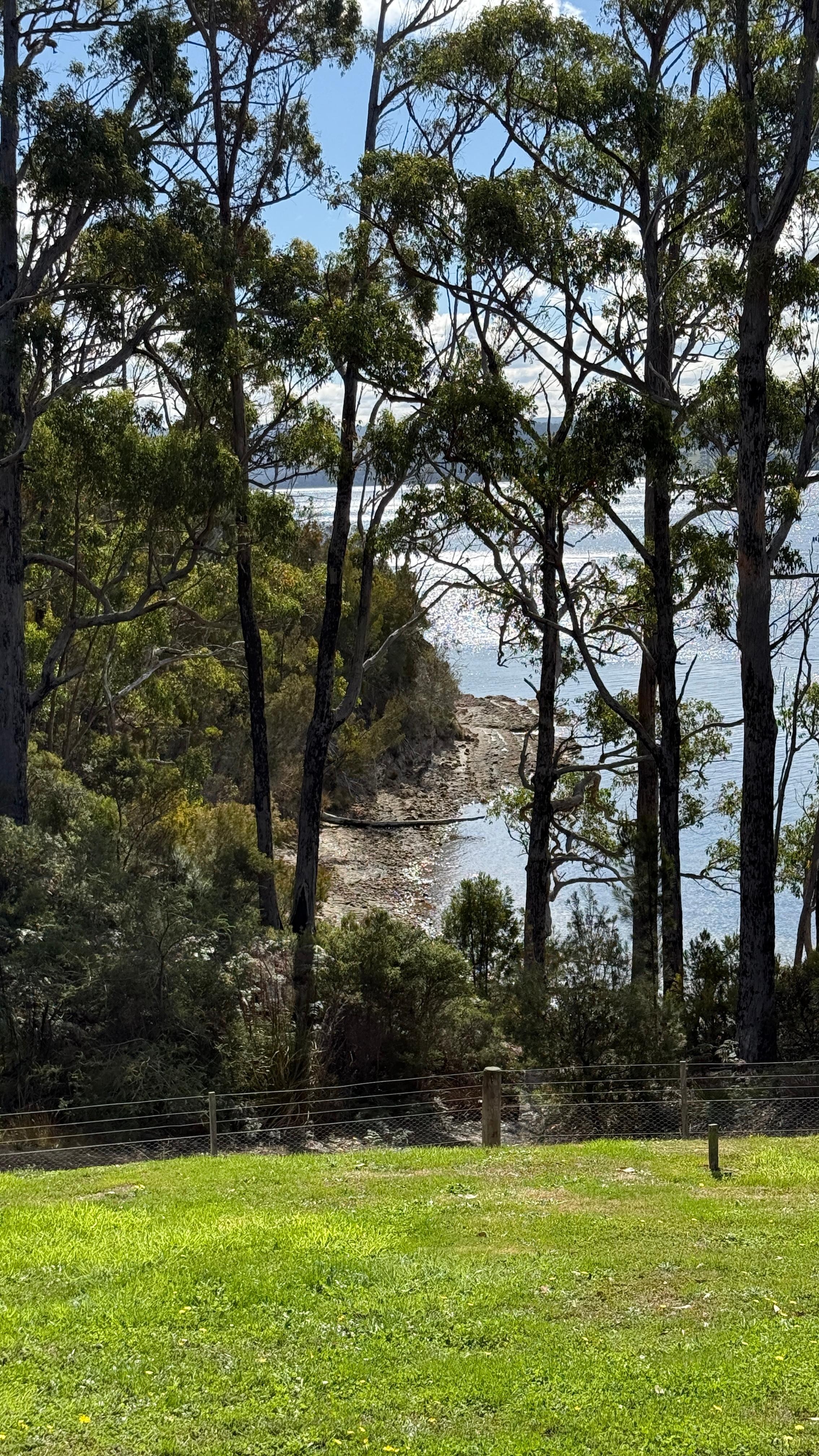 View from verandah - just a short walk down to private beach