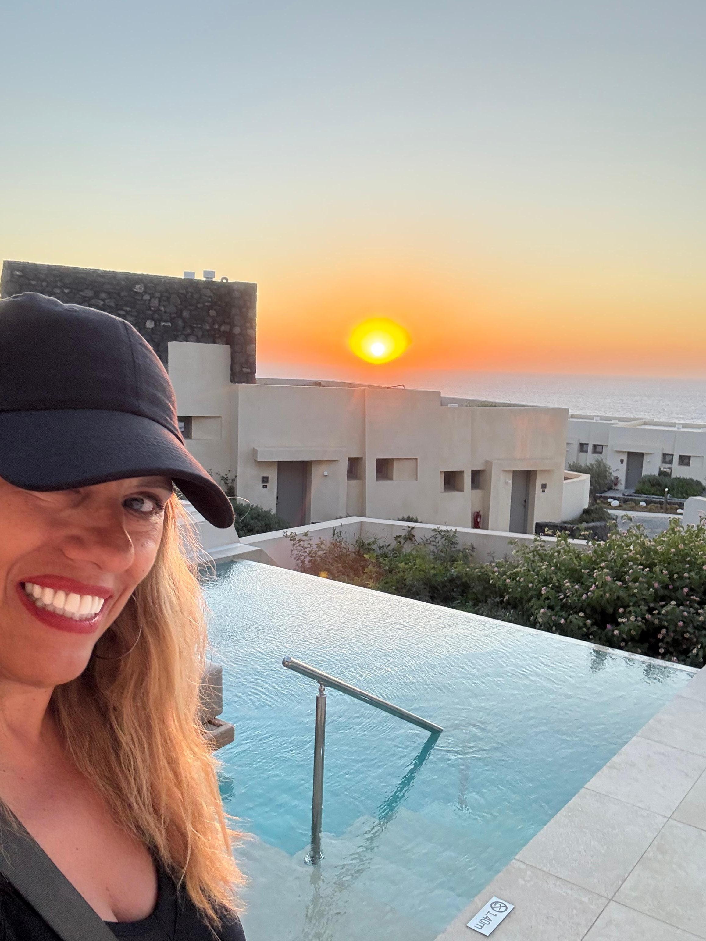 Private pool room with sunset views! 