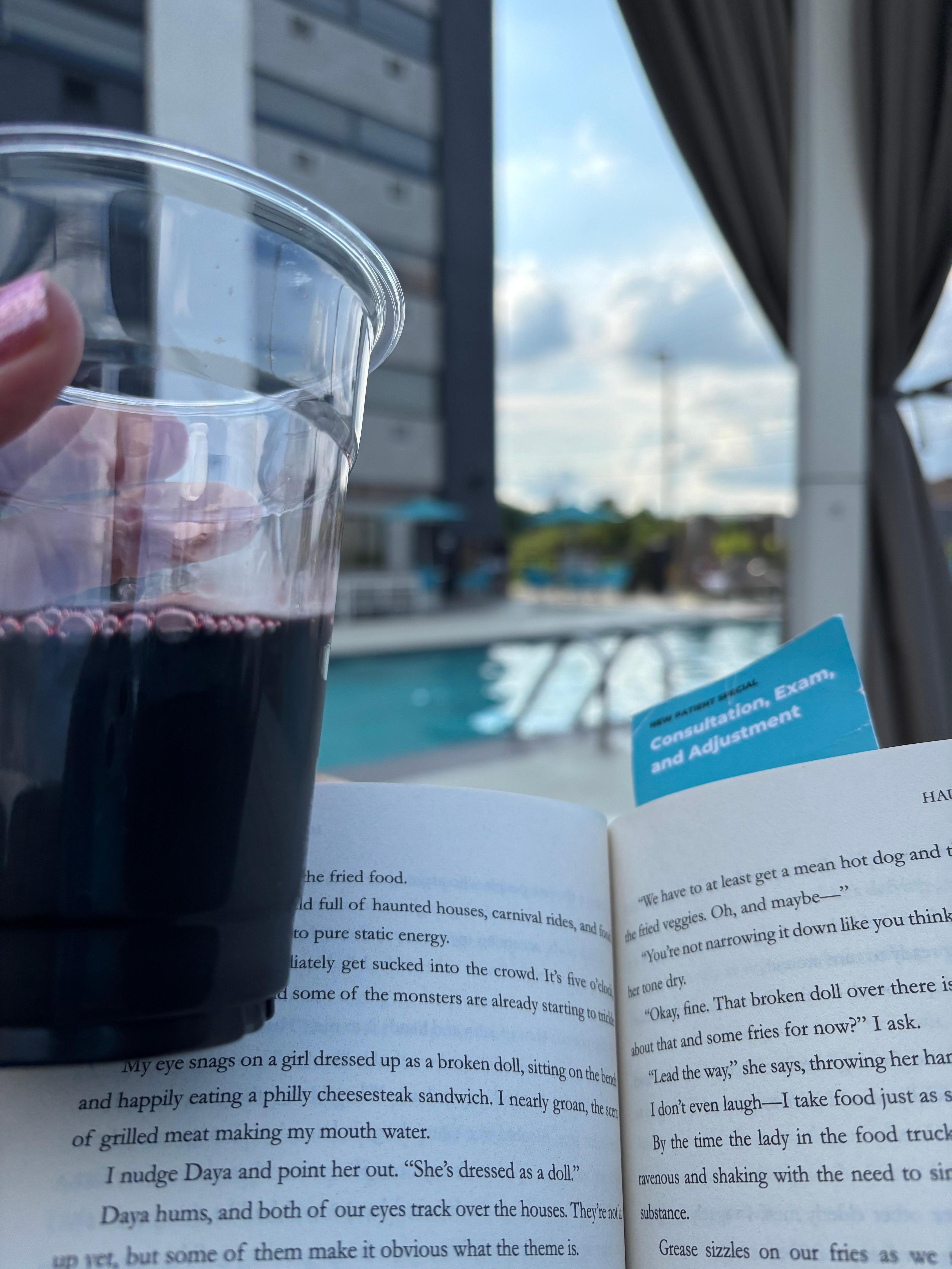 Quiet reading on the deck. Lovely!