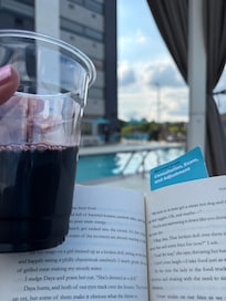 Quiet reading on the deck. Lovely!