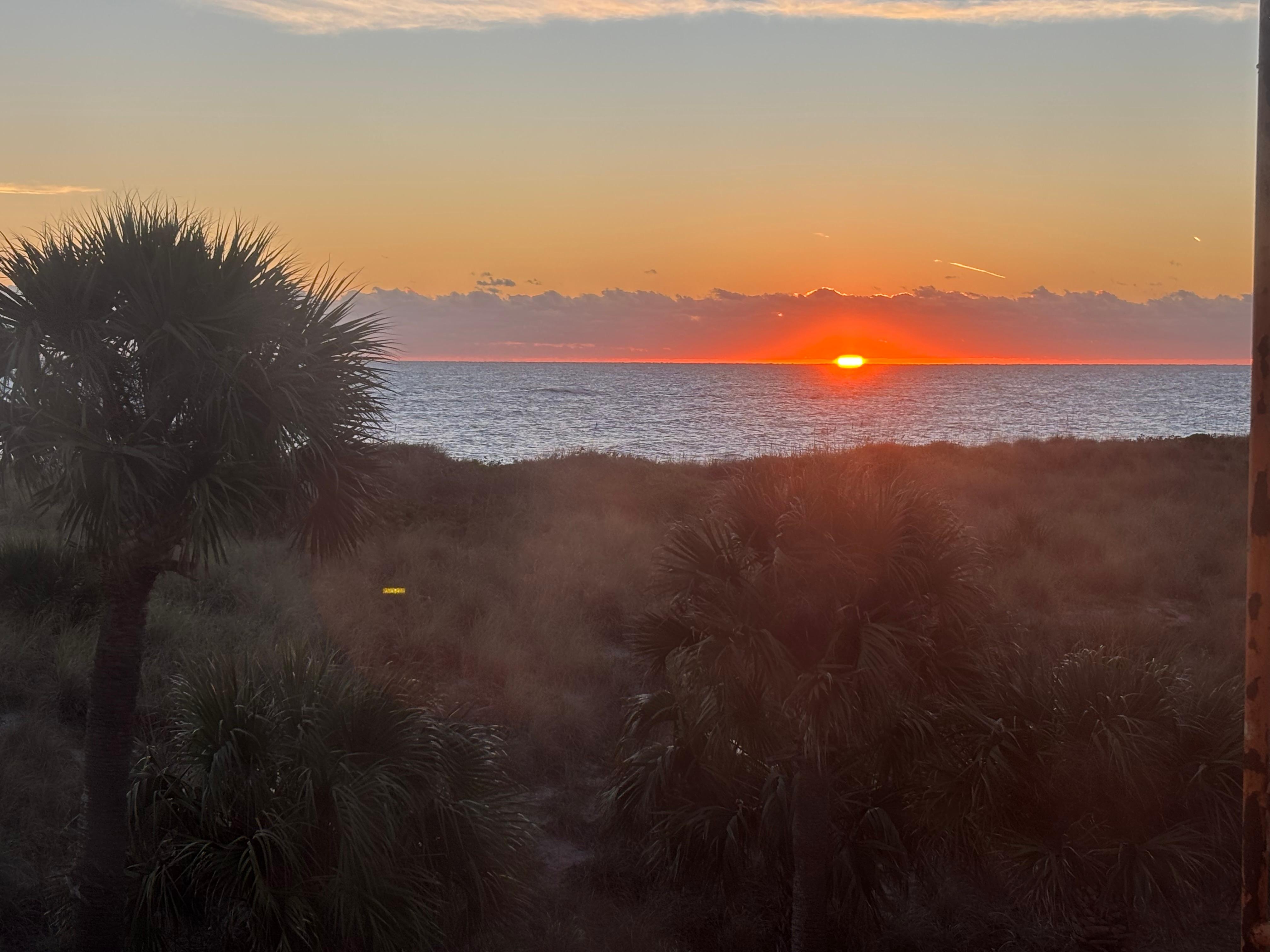 View of sunrise from the condo