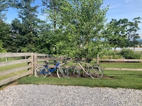 Safe to leave our bikes.