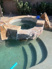 More than half empty spa