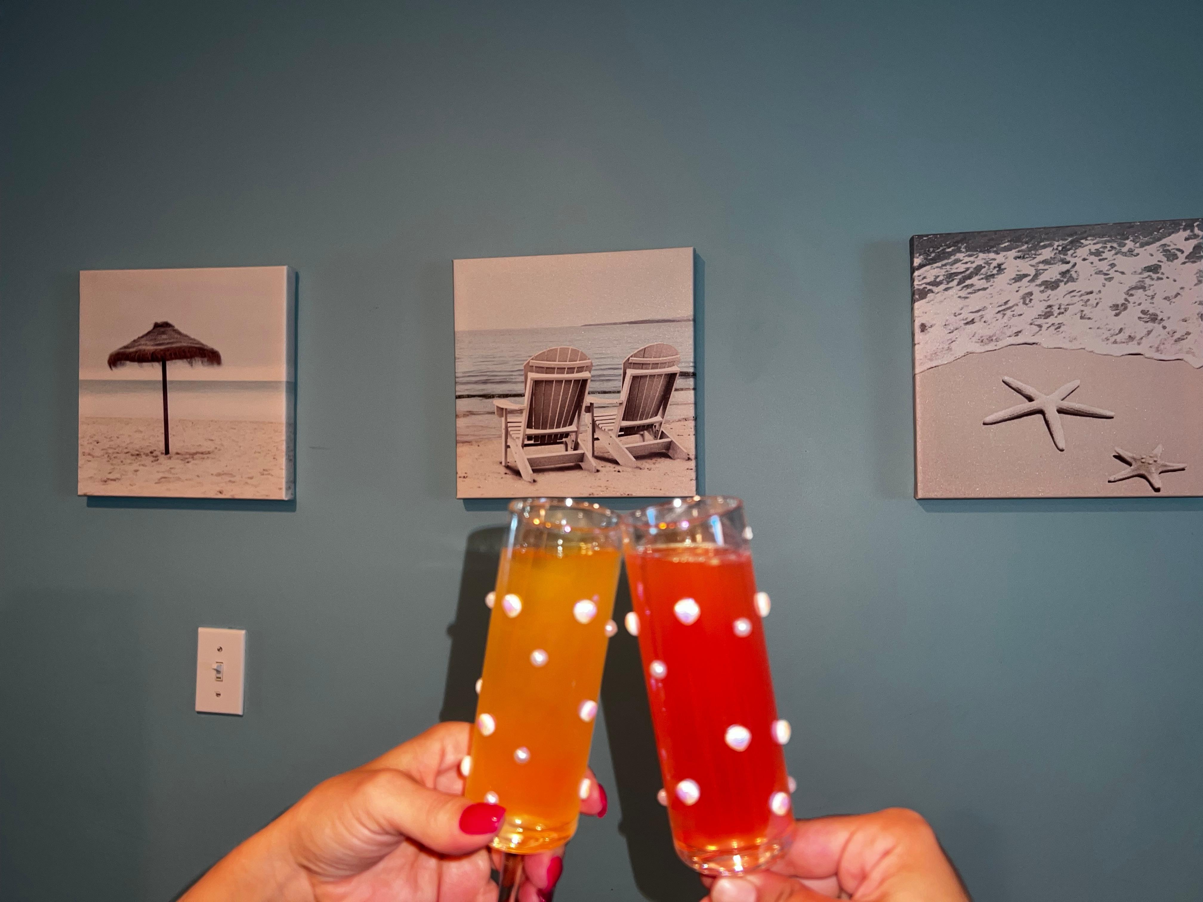 First day morning mimosas! 