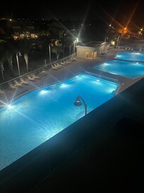 View of pools from our balcony