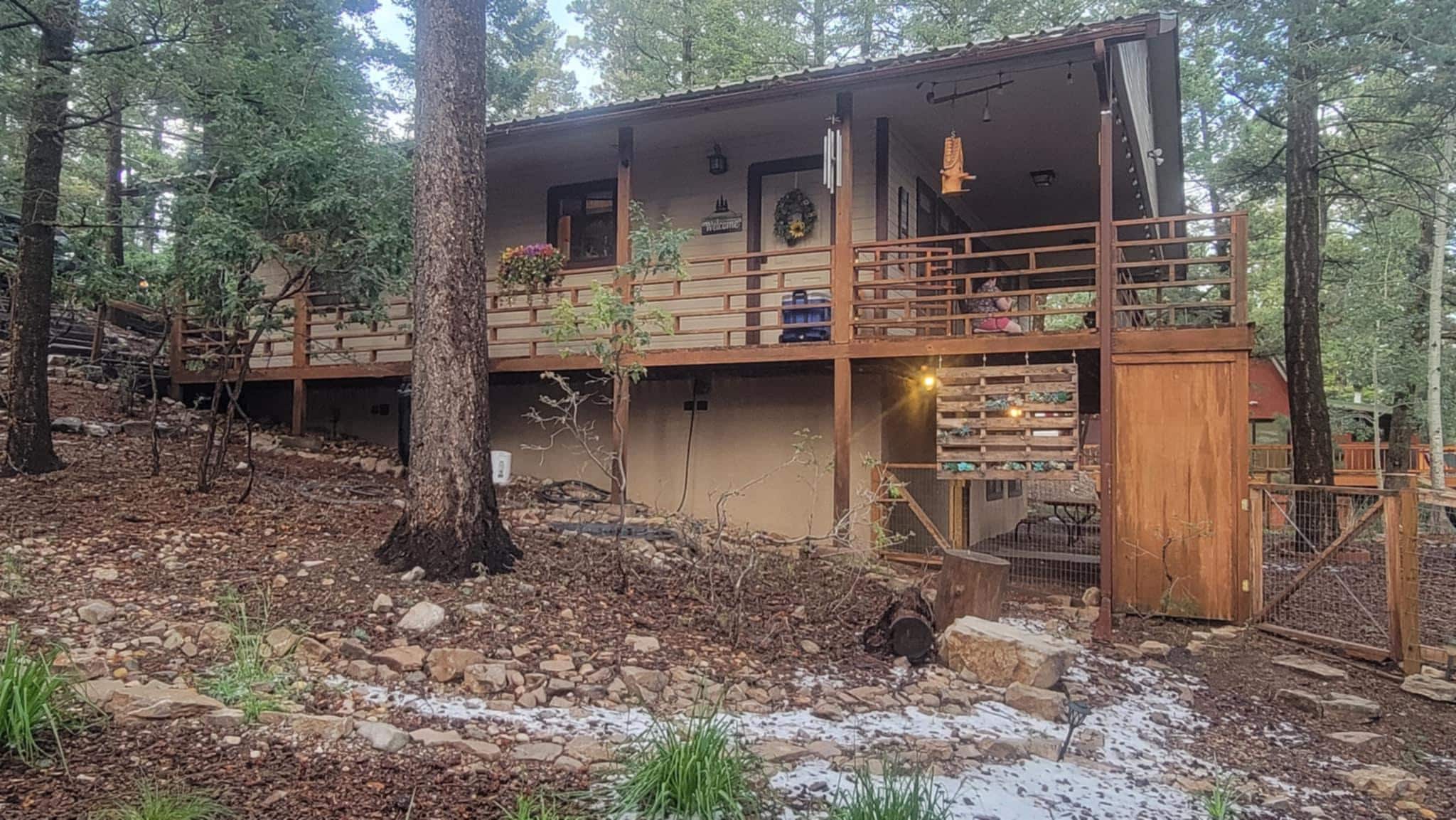 We even had a little ice that fell during July! 