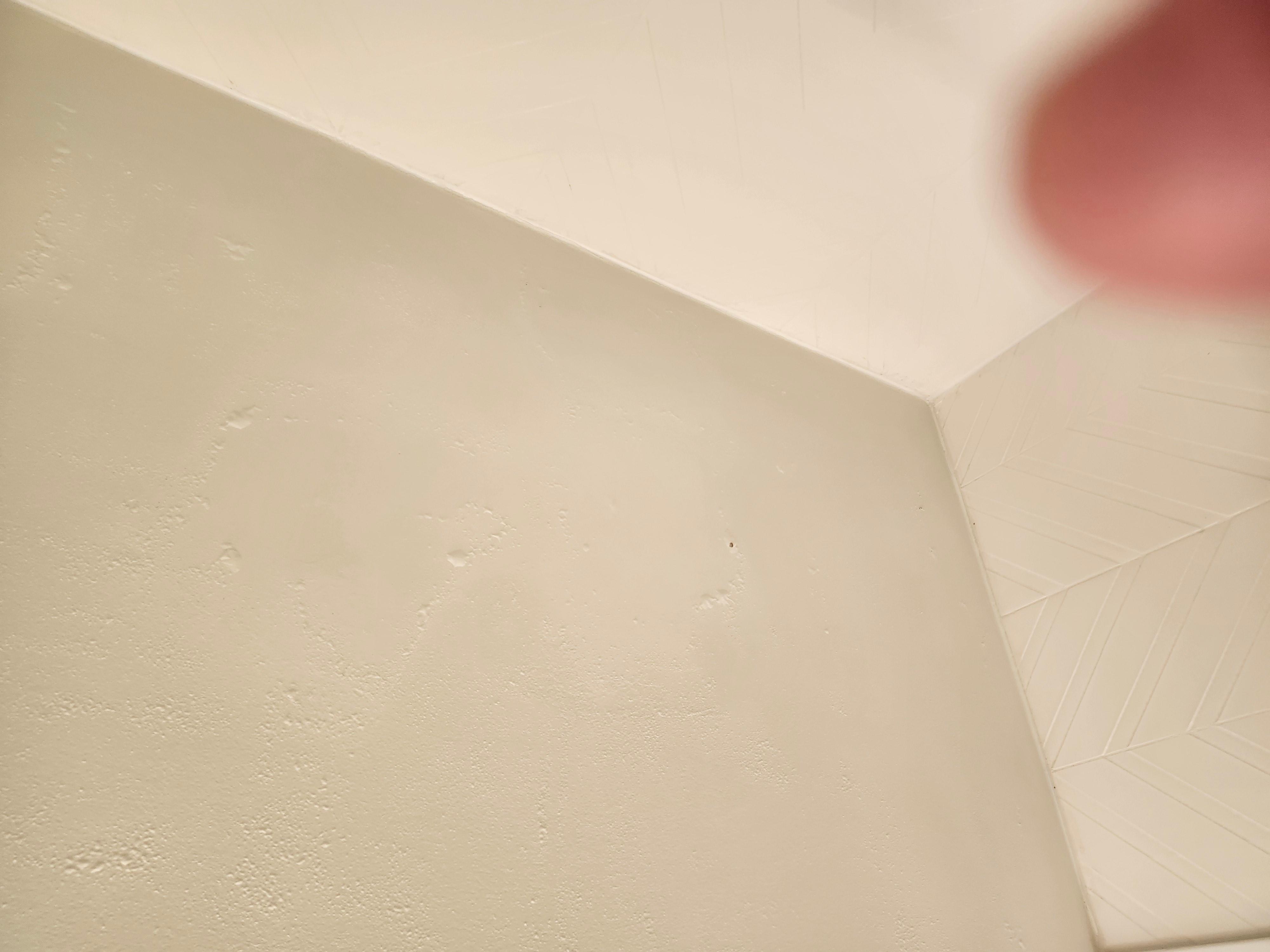 Bubbled paint on the ceiling 