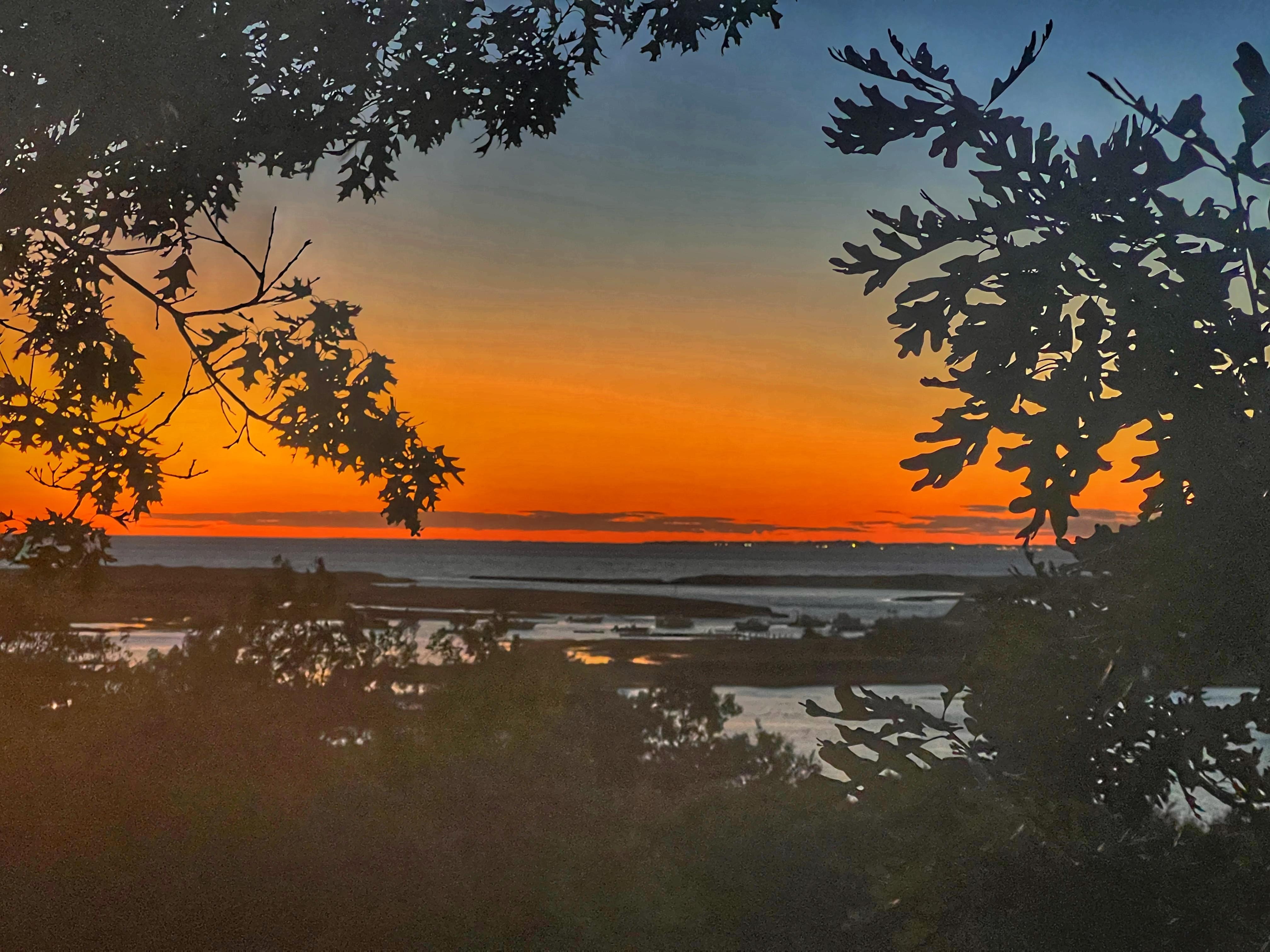 Sunset from the back porch