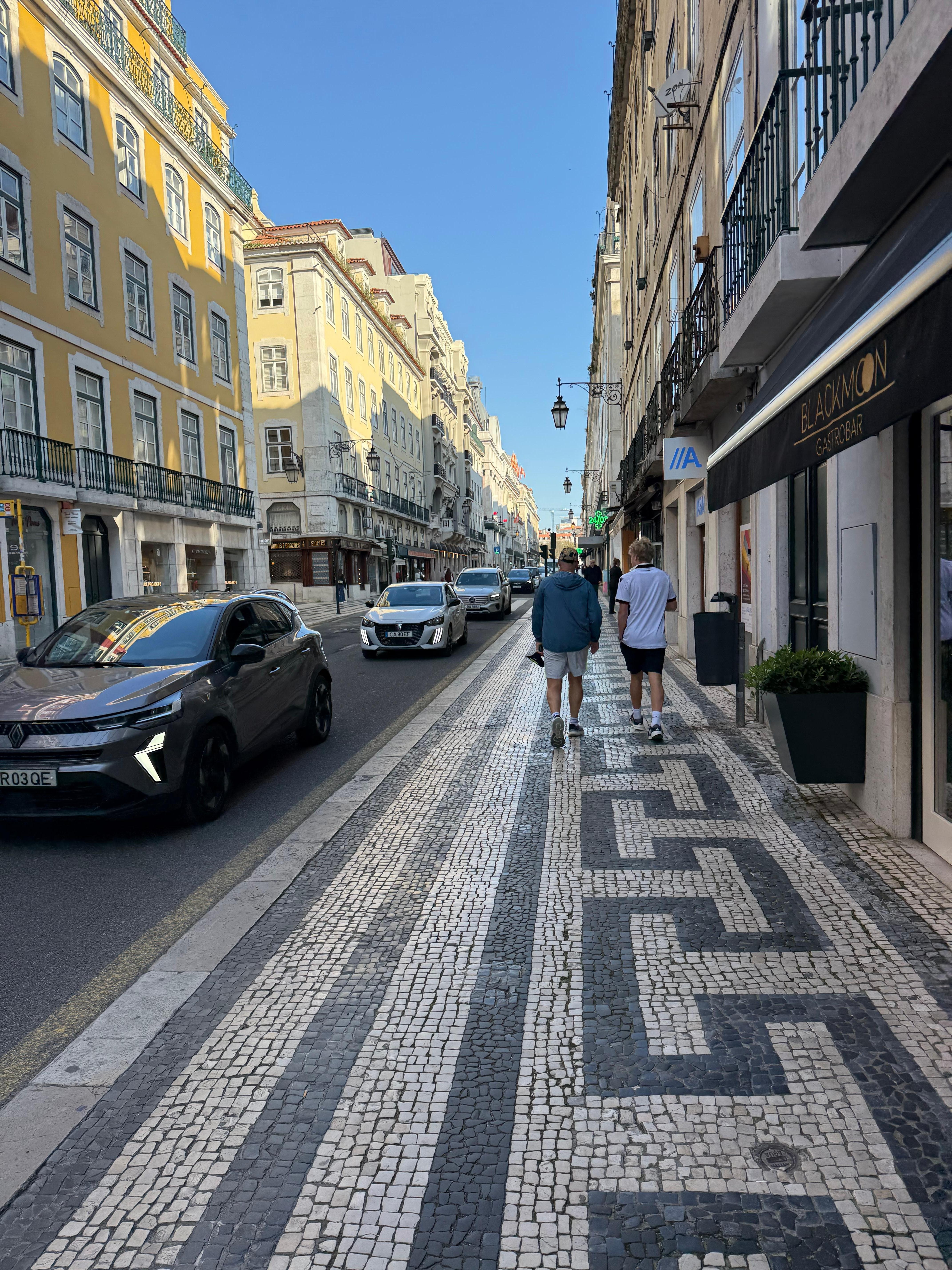 Beautiful streets below the hotel. 