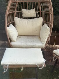 Dirty patio furniture
