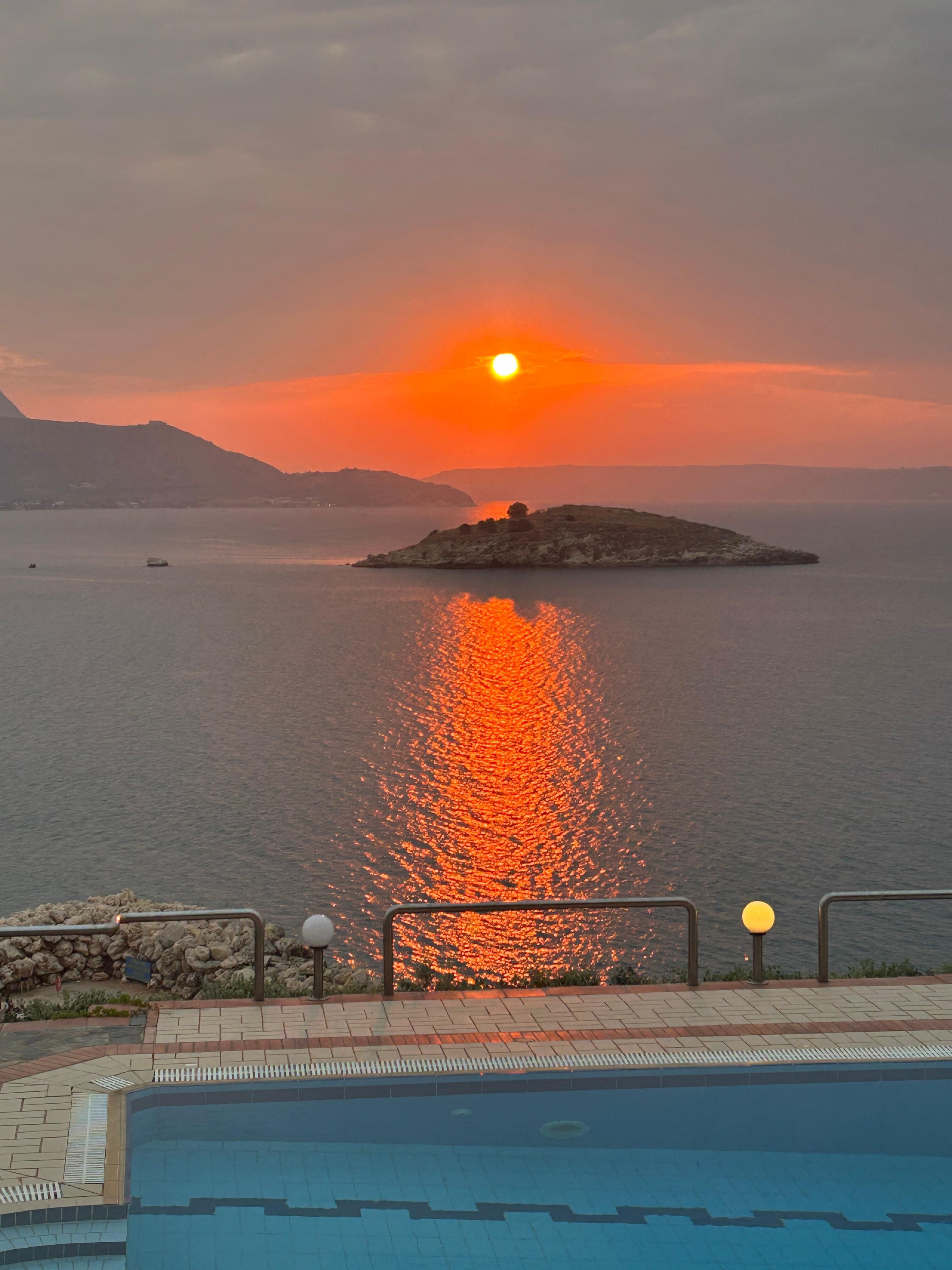 Sunset from the apartment 