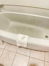 This was at walk in. I was actually appalled that they would even offer a room to someone with the restroom looking like this.
No we didn’t ask for another room. This was an easy fix for me and this was last minute day trip we decided to take. So
