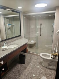 Updated bathroom in room