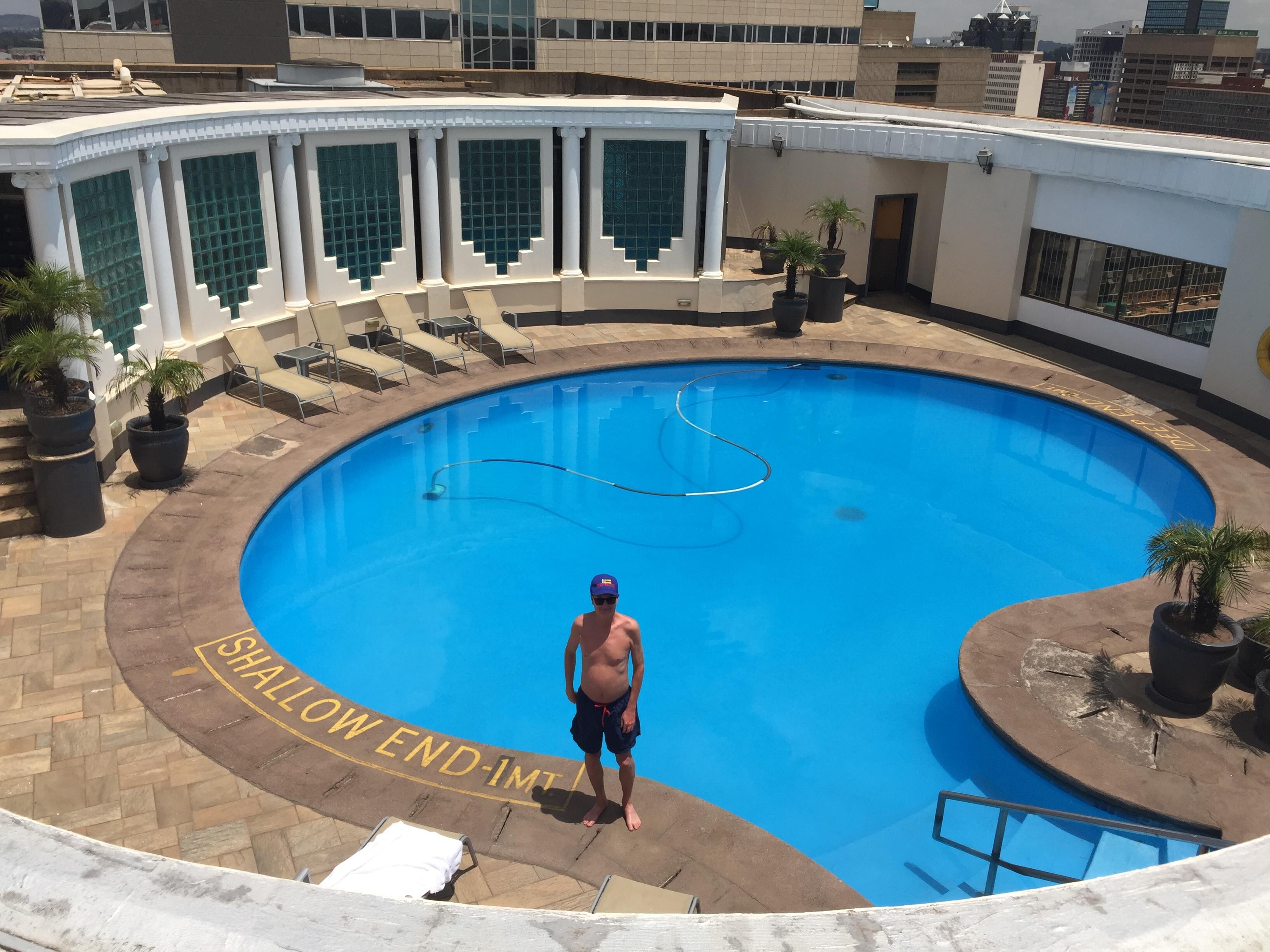 Pool on top floor