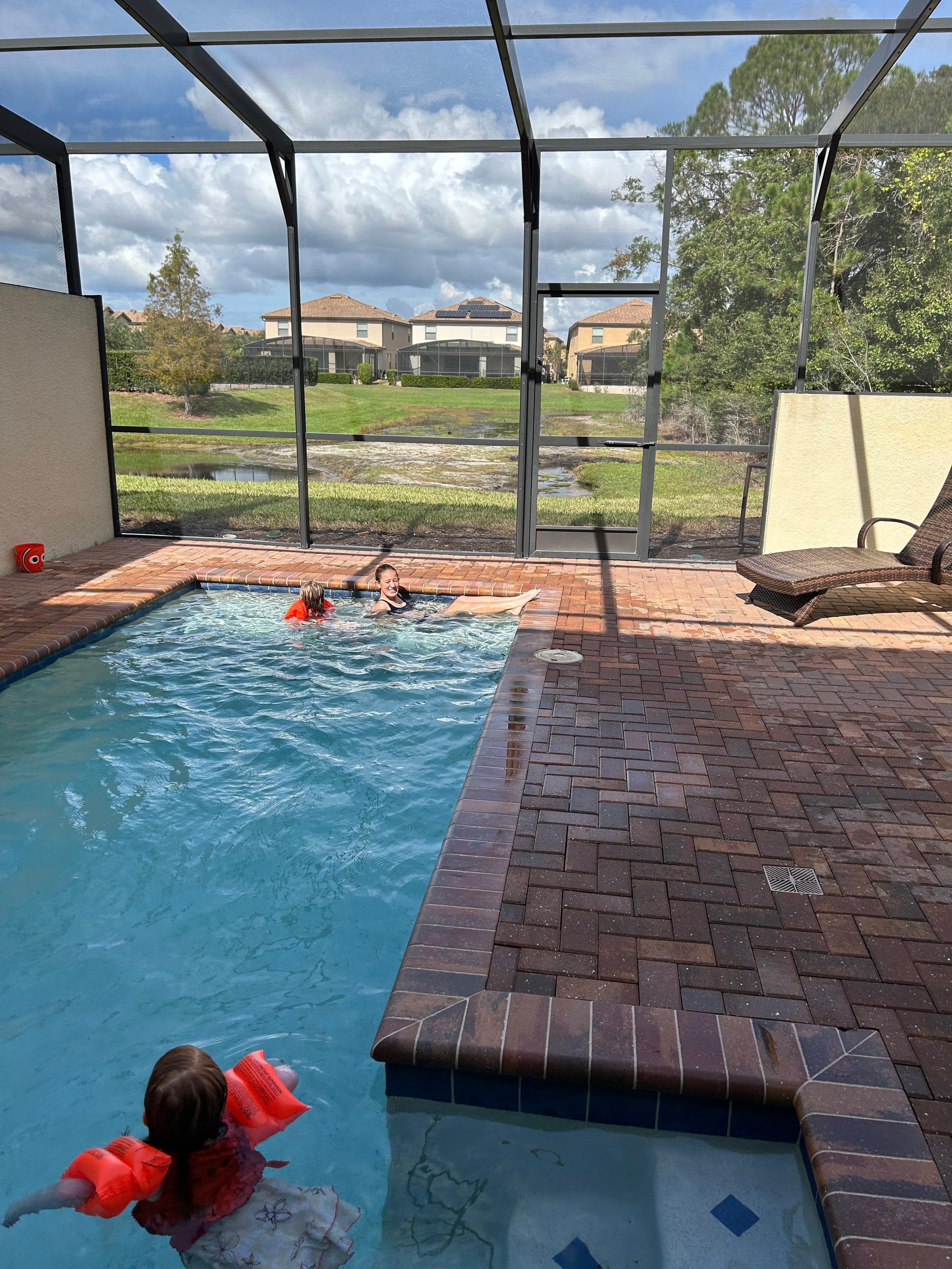 My daughter working on her sock tan