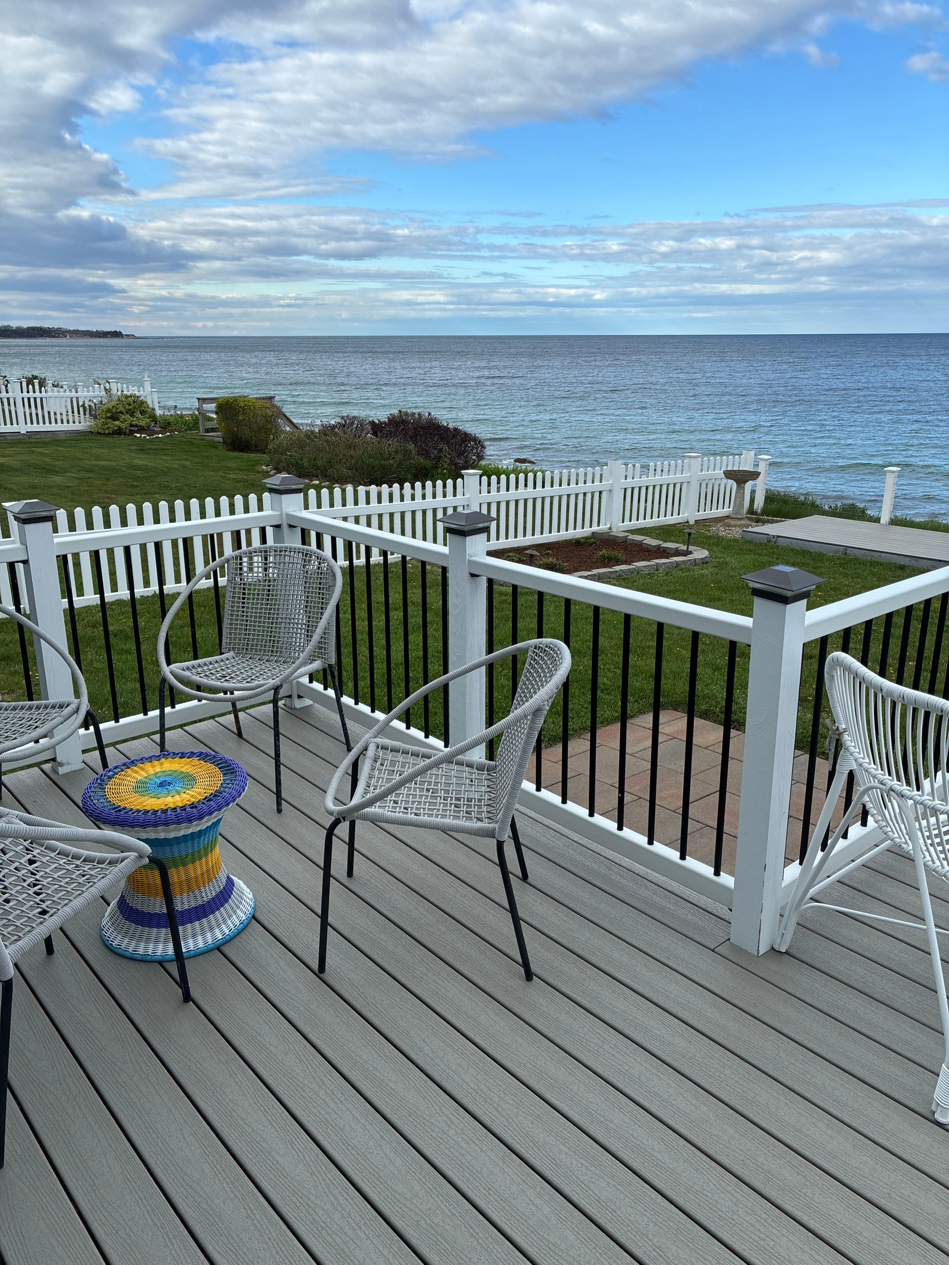 Left side of deck