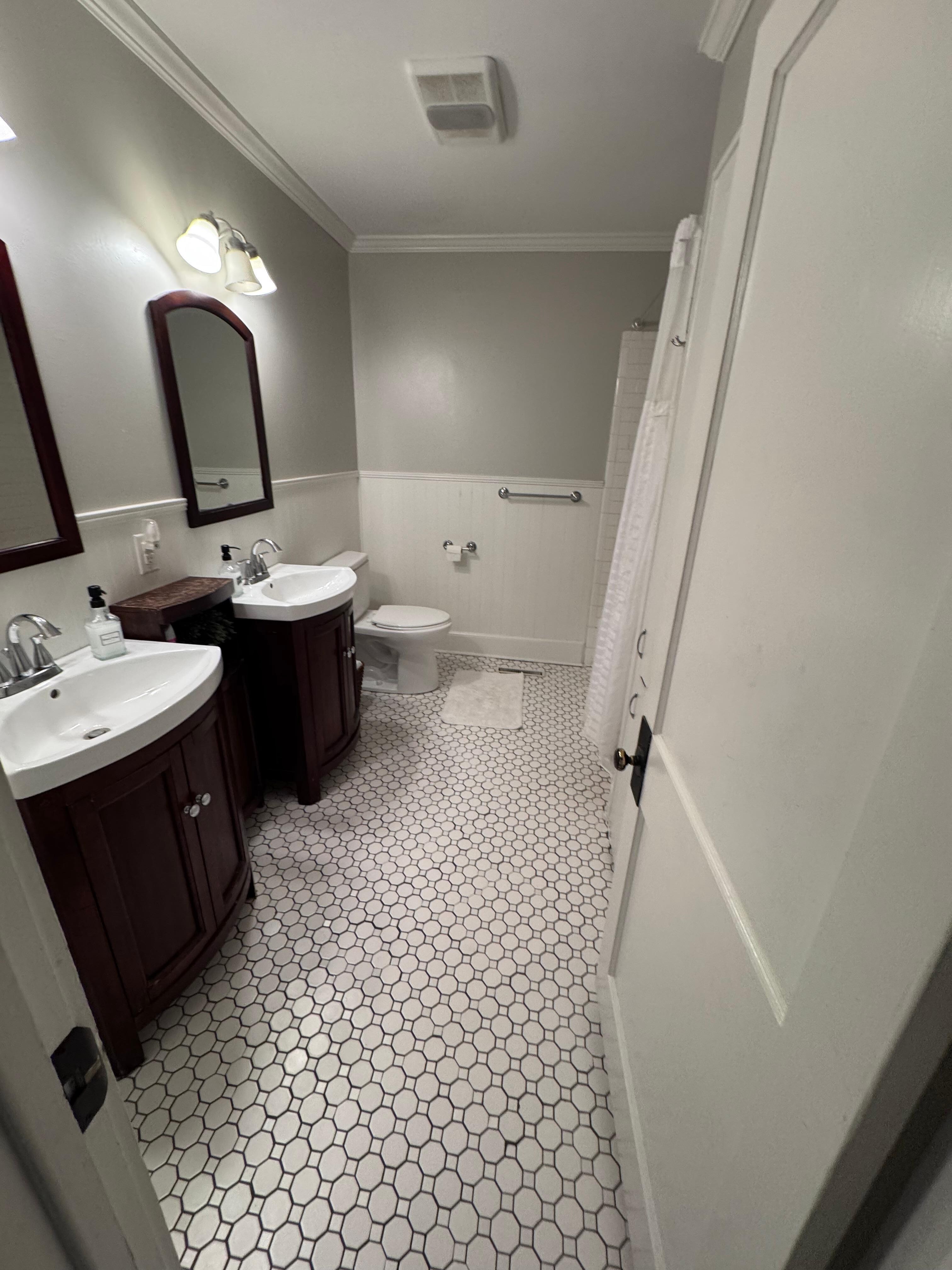 Hallway bathroom 