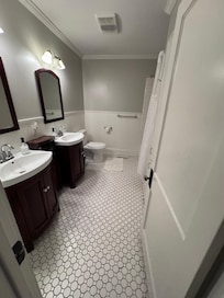 Hallway bathroom
