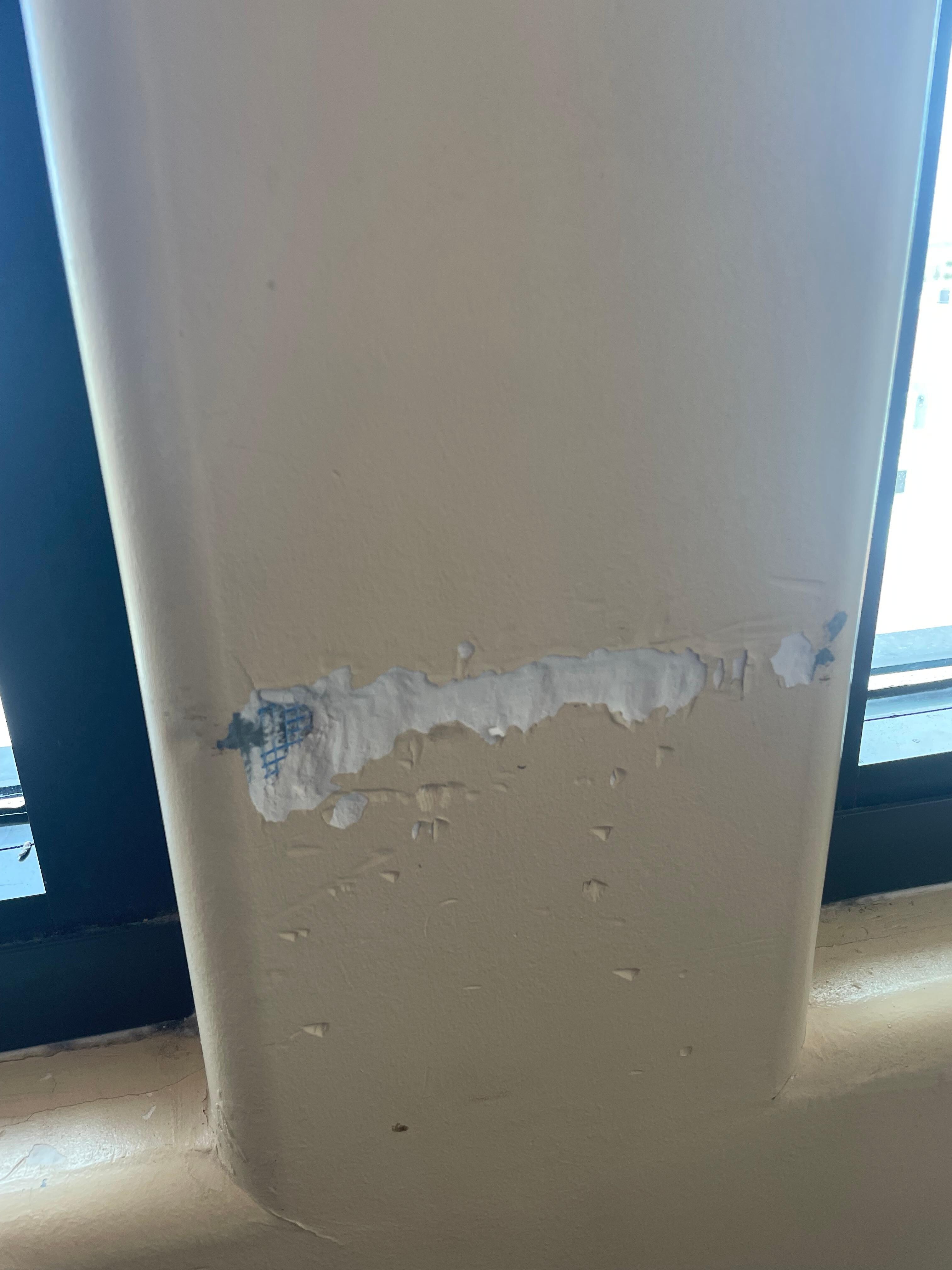 Walls in need of talc 